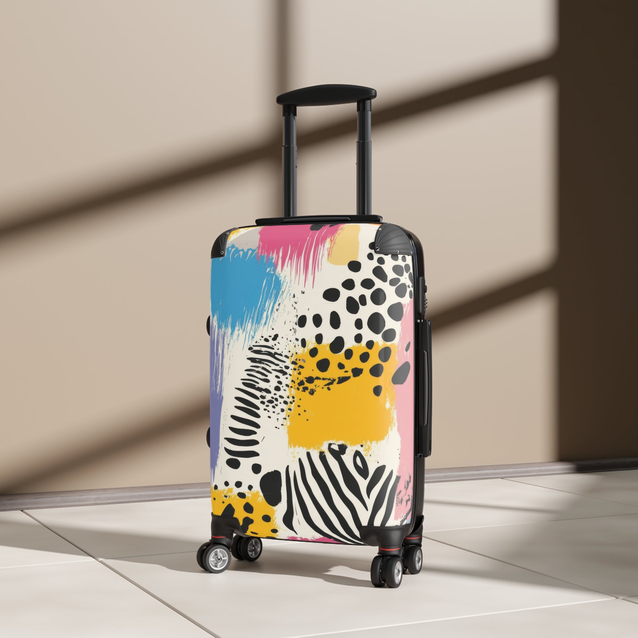 Rae Zebra Rhapsody II Suitcase, Artsulli - Art is Long, Life is Short, Bags, , , , , , , 