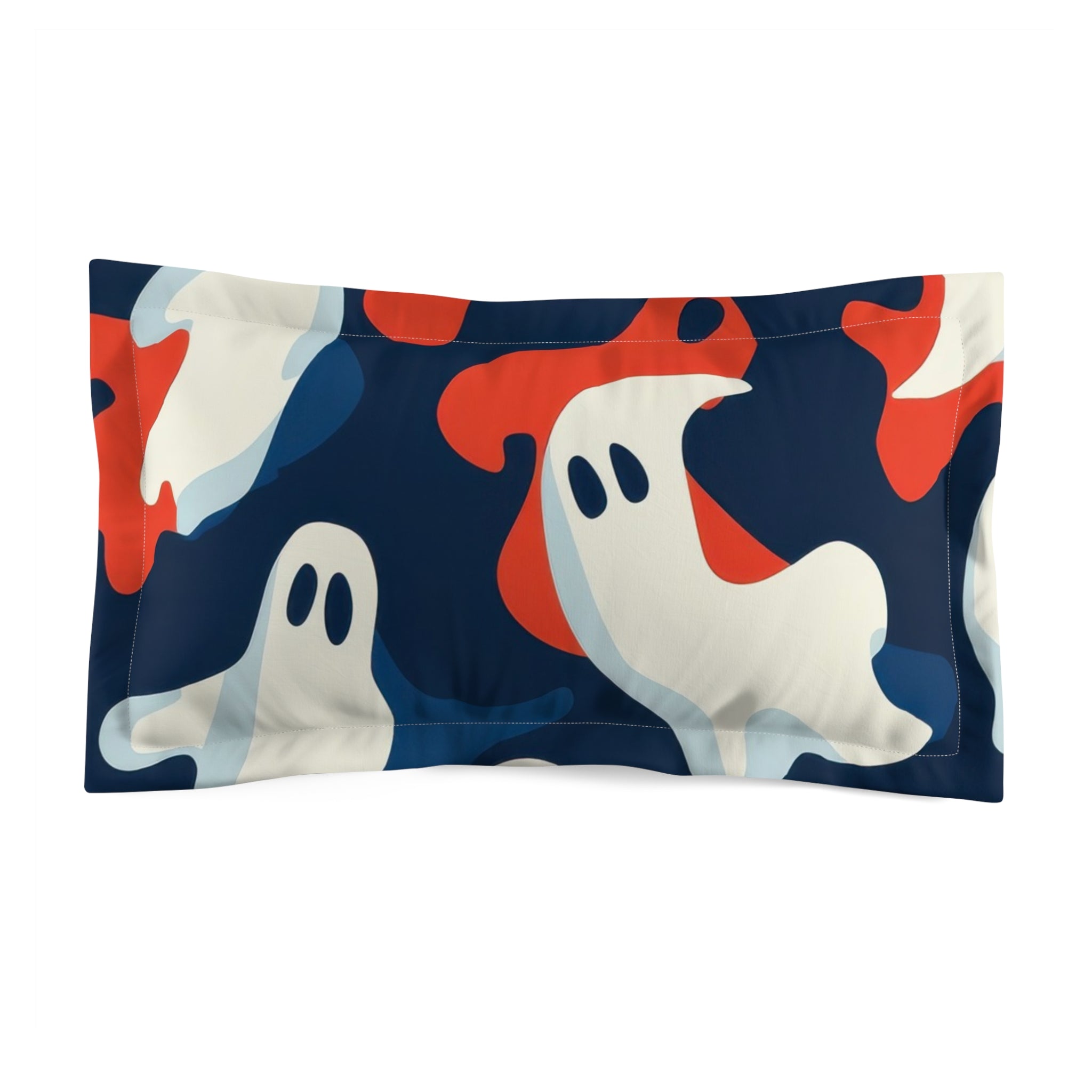 Camo Ghosts Microfiber Pillow Sham, Artsulli - Art is Long, Life is Short, Home Decor, Size, King, , , , , 15539848774916