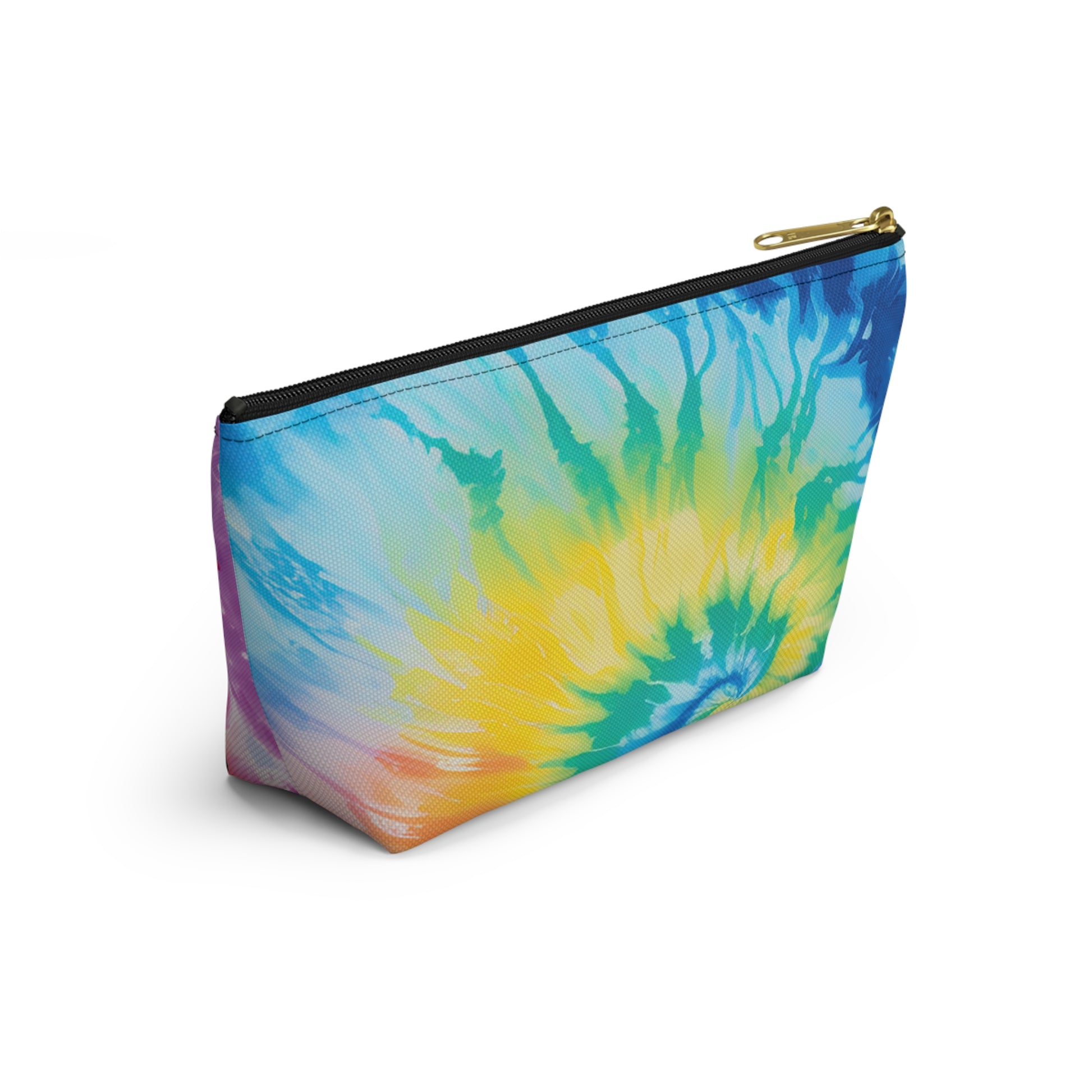 Tie Dye Accessory Pouch w T-bottom, Artsulli - Art is Long, Life is Short, Bags, , , , , , , 