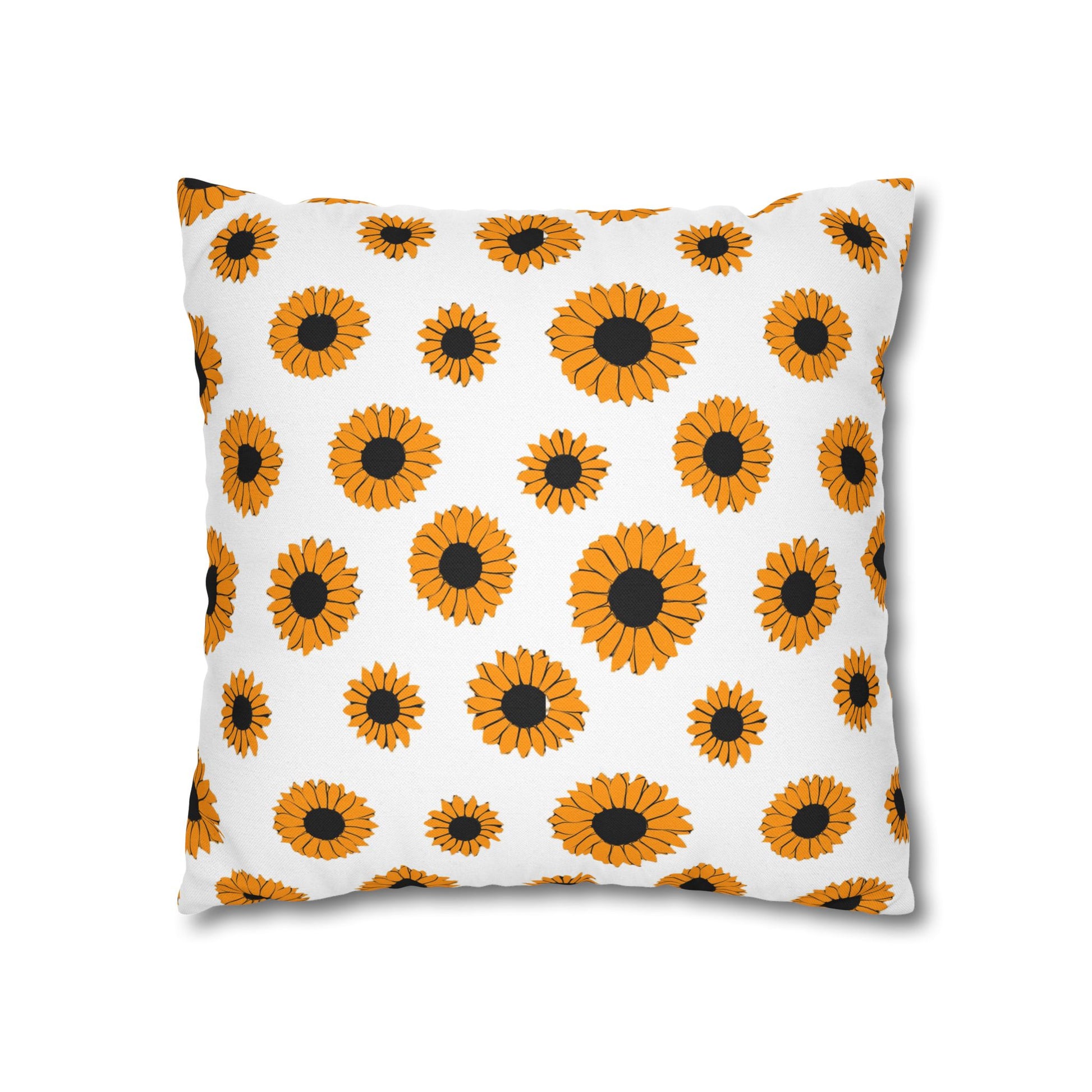 Sunflowers Spun Polyester Square Pillowcase, Artsulli - Art is Long, Life is Short, Home Decor, , , , , , , 