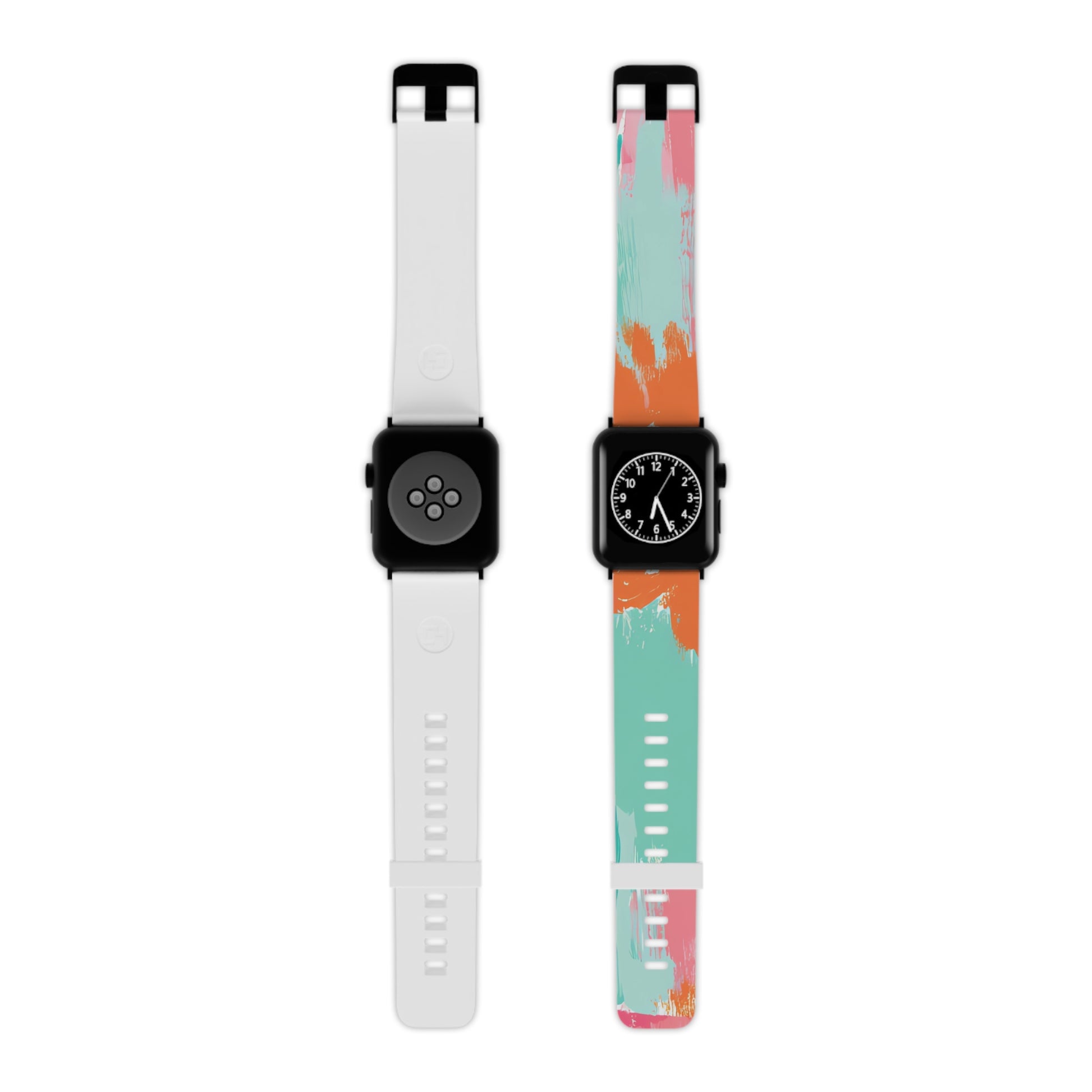 Preppy Pixel Bloom II Watch Band for Apple Watch, Artsulli - Art is Long, Life is Short, Accessories, Size, 8'' × 0.75'' / 42 - 44 mm, Color, Black, , , 27999816338330415895