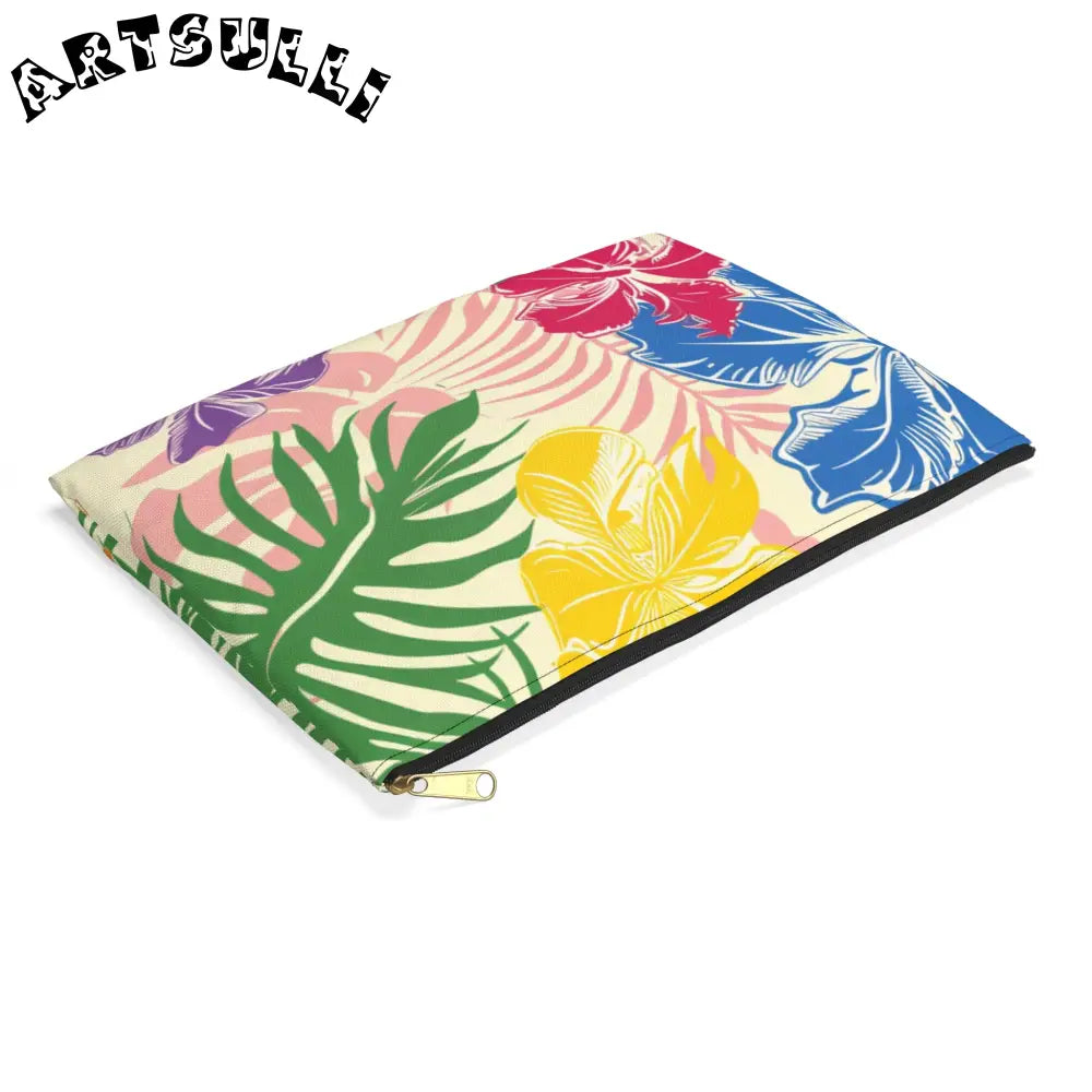 JAKKOUTTHEBXX Colorful Tropical Floral Flat Pouch 2025