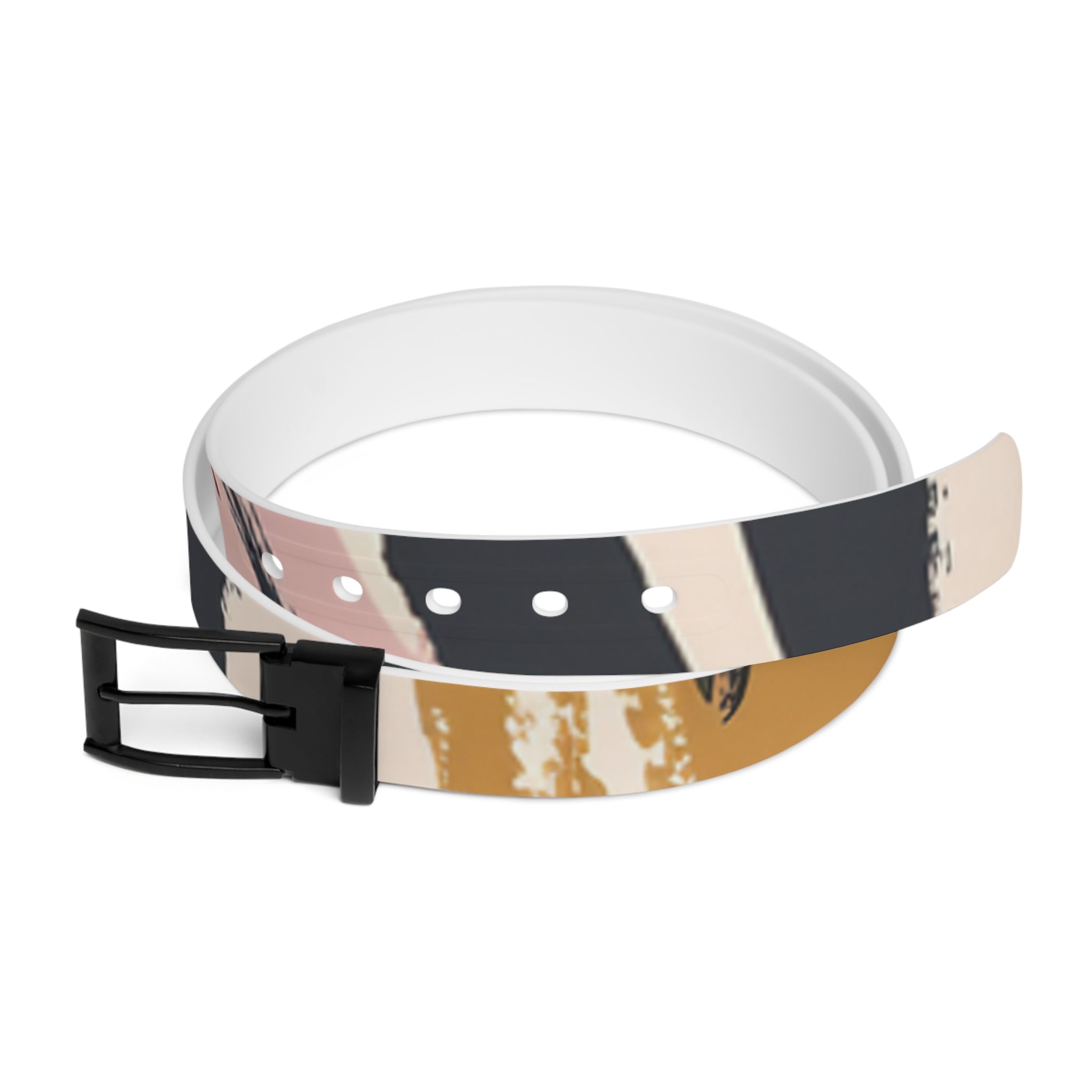 Zebra Brush Strokes Belt, Artsulli - Art is Long, Life is Short, Accessories, Material, Black Metal, Size, 50'', , , 17519145435659