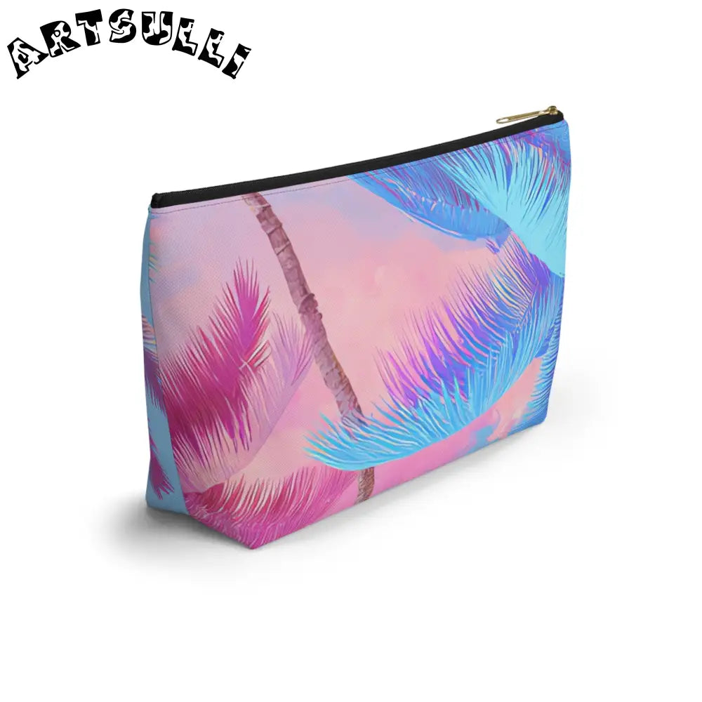JAKKOUTTHEBXX Ethereal Pastel Palms Accessory Pouch w T-bottom