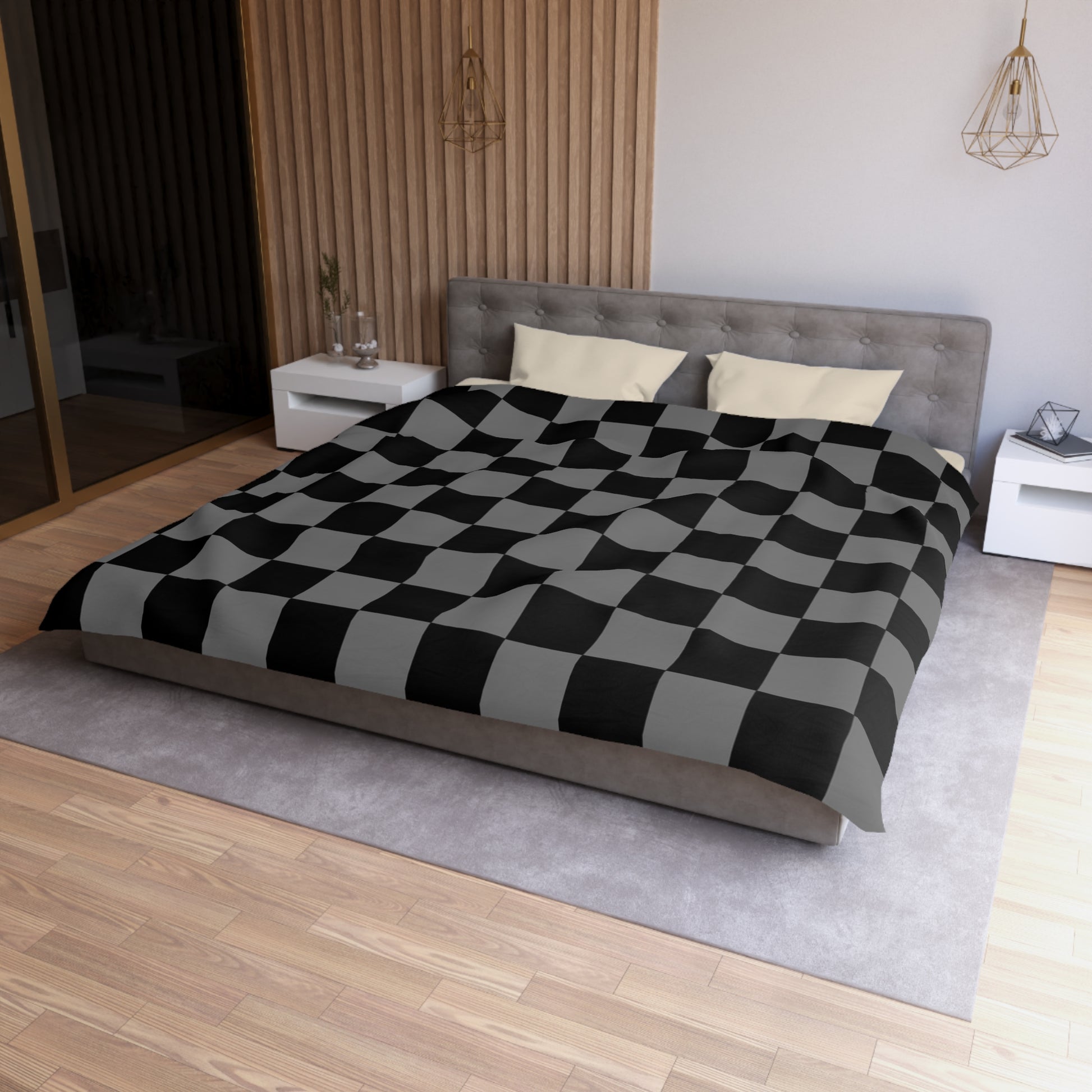 8K Void Surfer Microfiber Duvet Cover, Artsulli - Art is Long, Life is Short, Home Decor, , , , , , , 