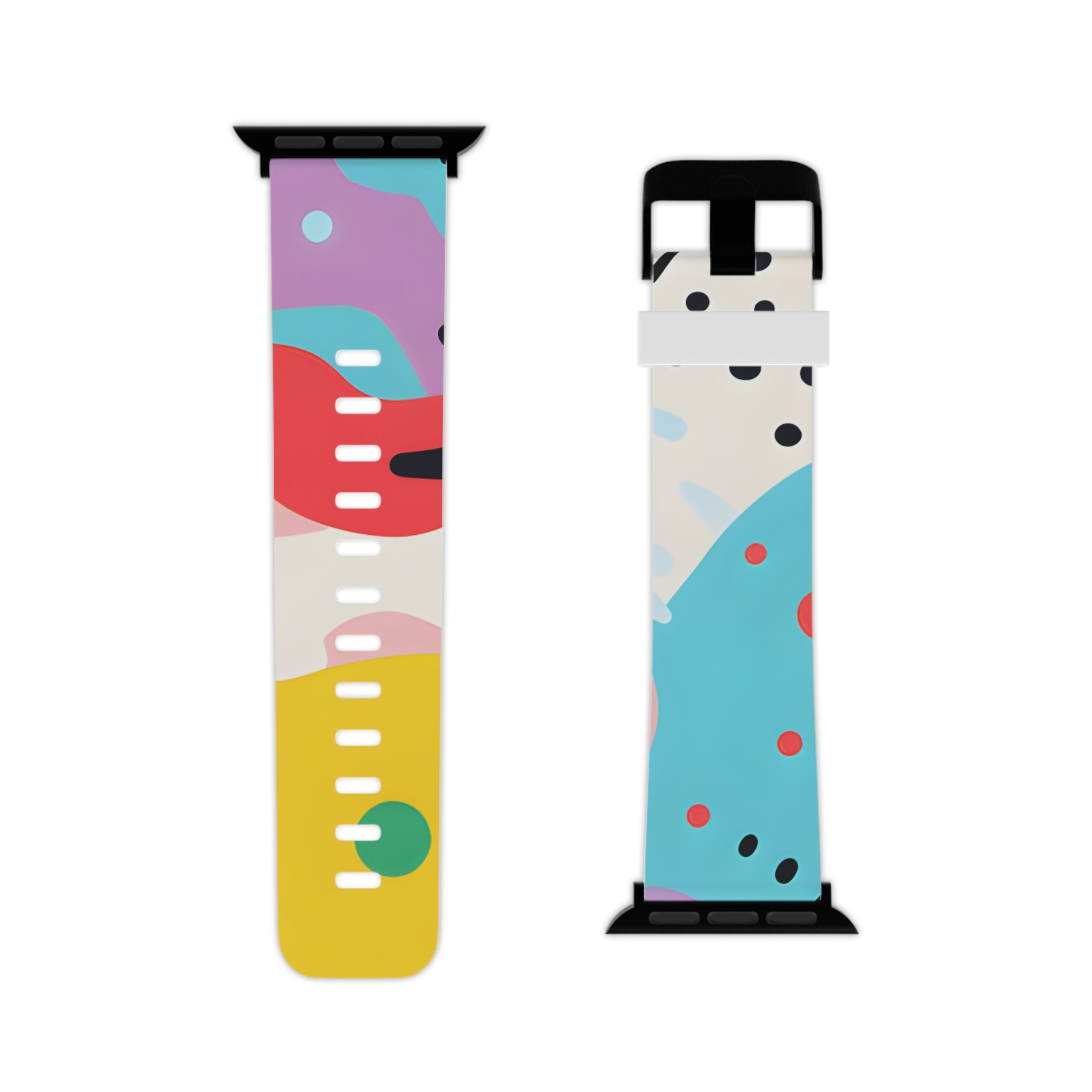 Colorful Abstract Shapes Surreal Watch Band for Apple Watch, Artsulli - Art is Long, Life is Short, Accessories, , , , , , , 