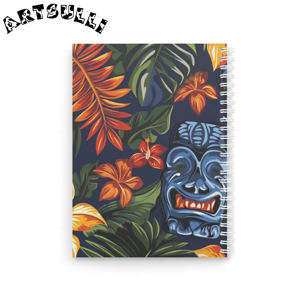 JAKKOUTTHEBXX Tropical Tiki Wide Ruled Spiral Notebook 2025
