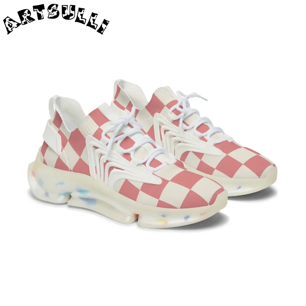 JAKKOUTTHEBXX Retro Checkered Grassland Sprites Women’s Mesh