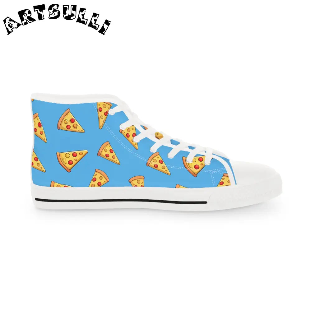 JAKKOUTTHEBXX Blue Pizza Dreamscape Men’s High Top Sneakers