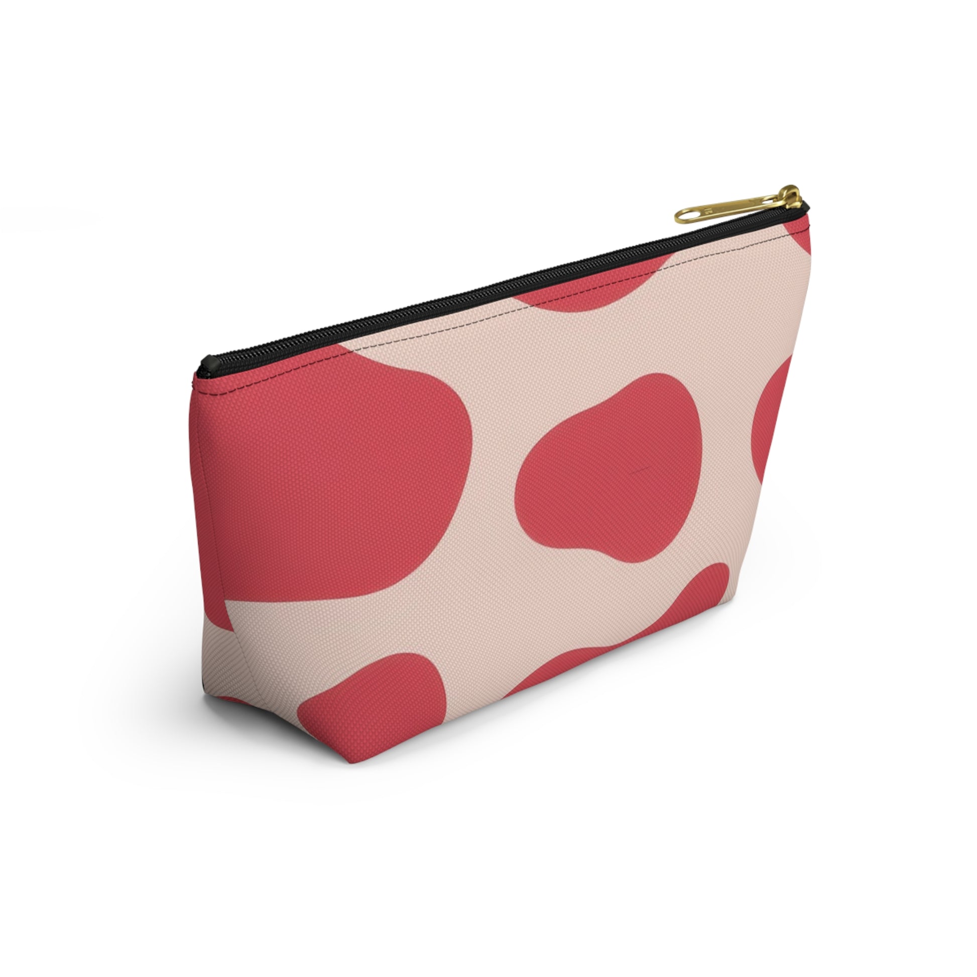 Red Jungle Cow Accessory Pouch w T-bottom, Artsulli - Art is Long, Life is Short, Bags, , , , , , , 