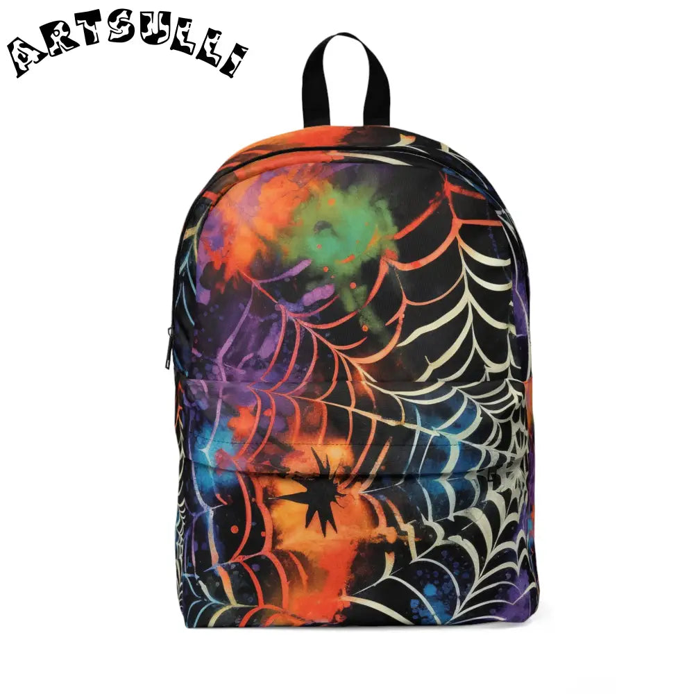 JAKKOUTTHEBXX Colorful Spiderweb and Spider Backpack 2025