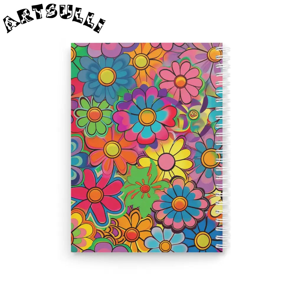 JAKKOUTTHEBXX Chromatic Daisy Dream Spiral Notebook JAKKOUTTHEBXX