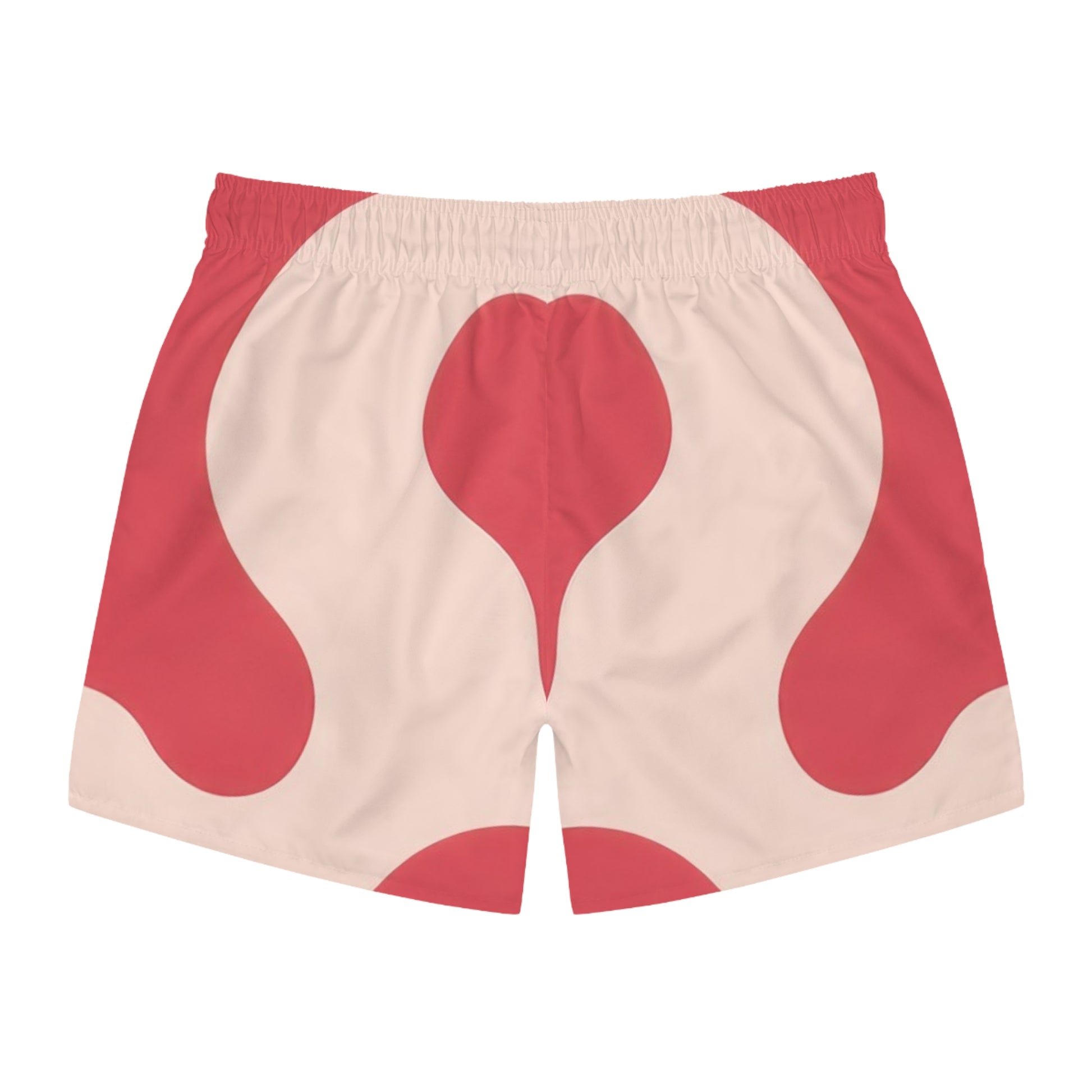 Red Jungle Cow Swim Trunks (AOP), Artsulli - Art is Long, Life is Short, All Over Prints, , , , , , , 