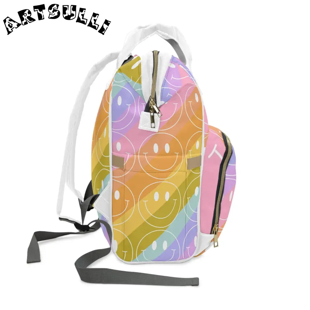 JAKKOUTTHEBXX Smiley Face x Rainbow Stripes Multi-Color