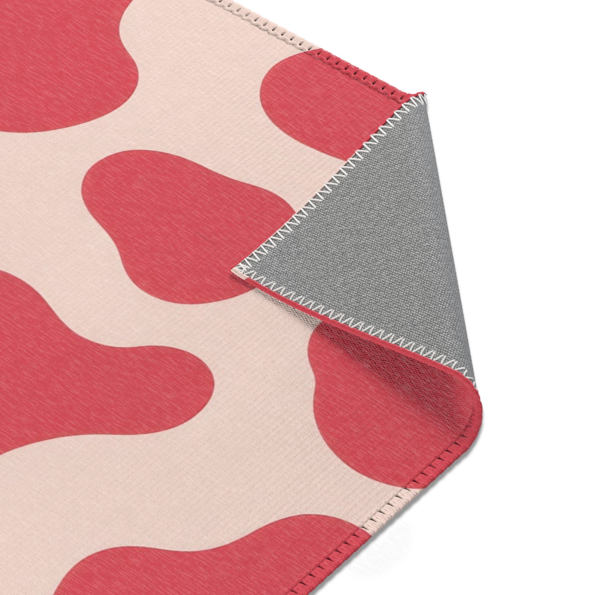 Red Jungle Cow Area Rugs, Artsulli - Art is Long, Life is Short, Home Decor, , , , , , , 
