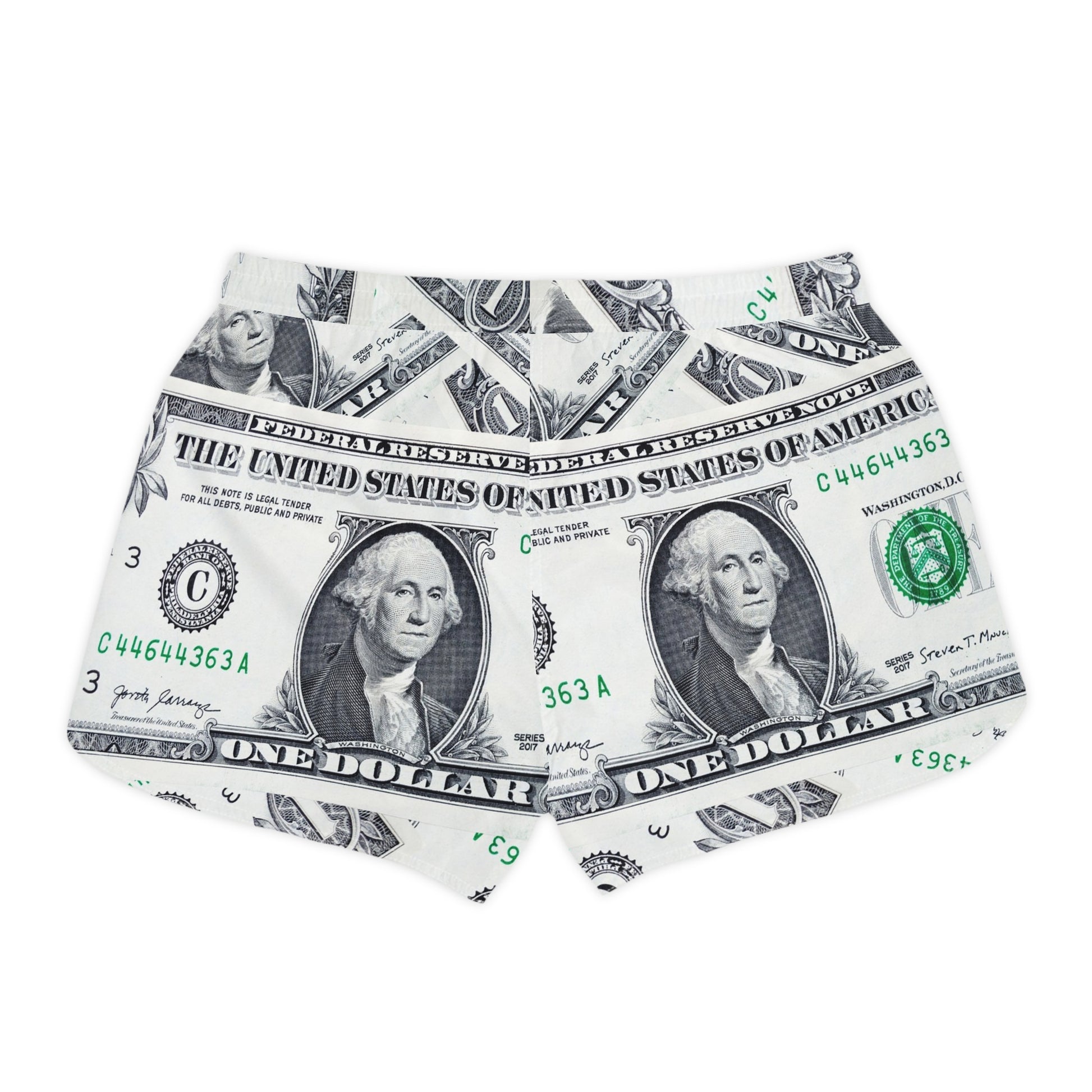 Money Collage Women's Casual Shorts (AOP), Artsulli - Art is Long, Life is Short, All Over Prints, , , , , , , 