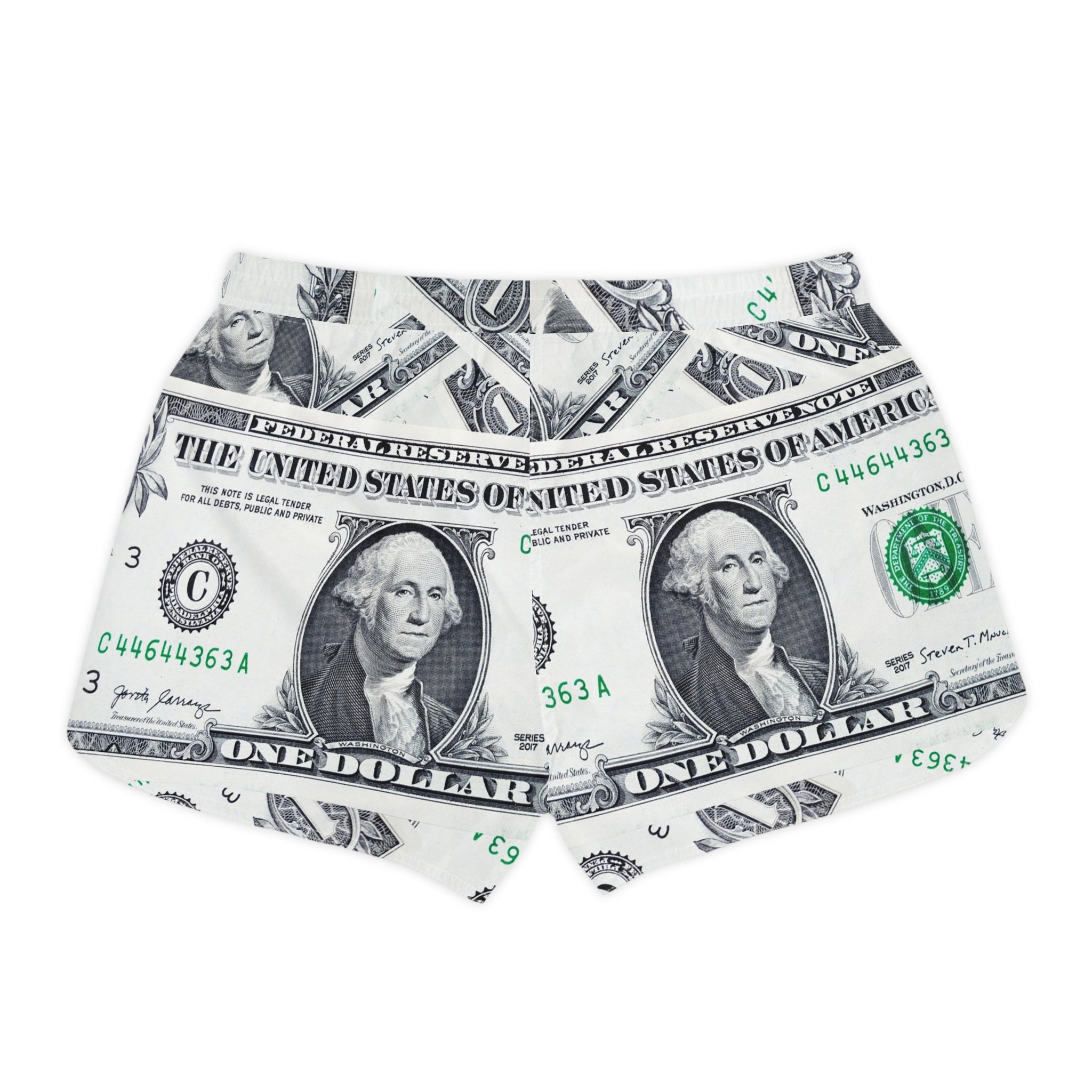 Money Collage Women's Casual Shorts (AOP), Artsulli - Art is Long, Life is Short, All Over Prints, , , , , , , 