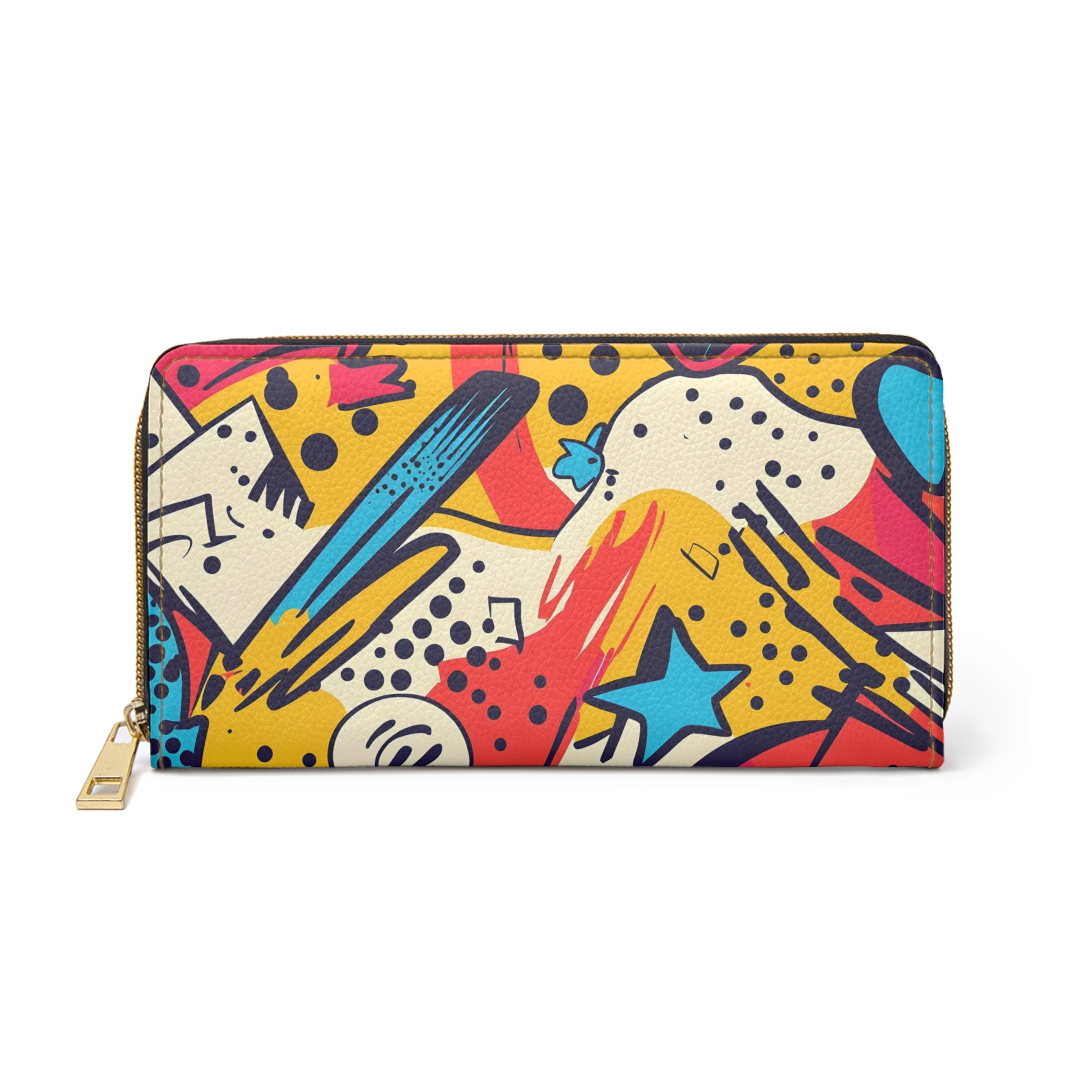 Comic x Pop Art Zipper Wallet, Artsulli - Art is Long, Life is Short, Accessories, Size, One size, Color, White, , , 21438331084161749412