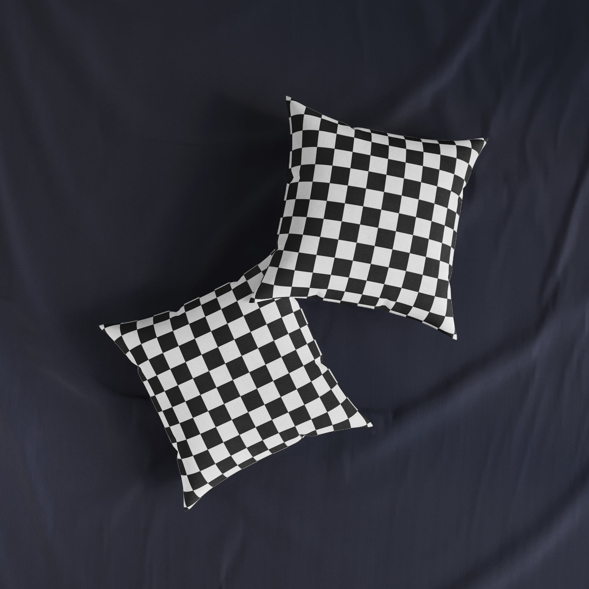 Checkerboard White and Black Square Pillow, Artsulli - Art is Long, Life is Short, Home Decor, , , , , , , 