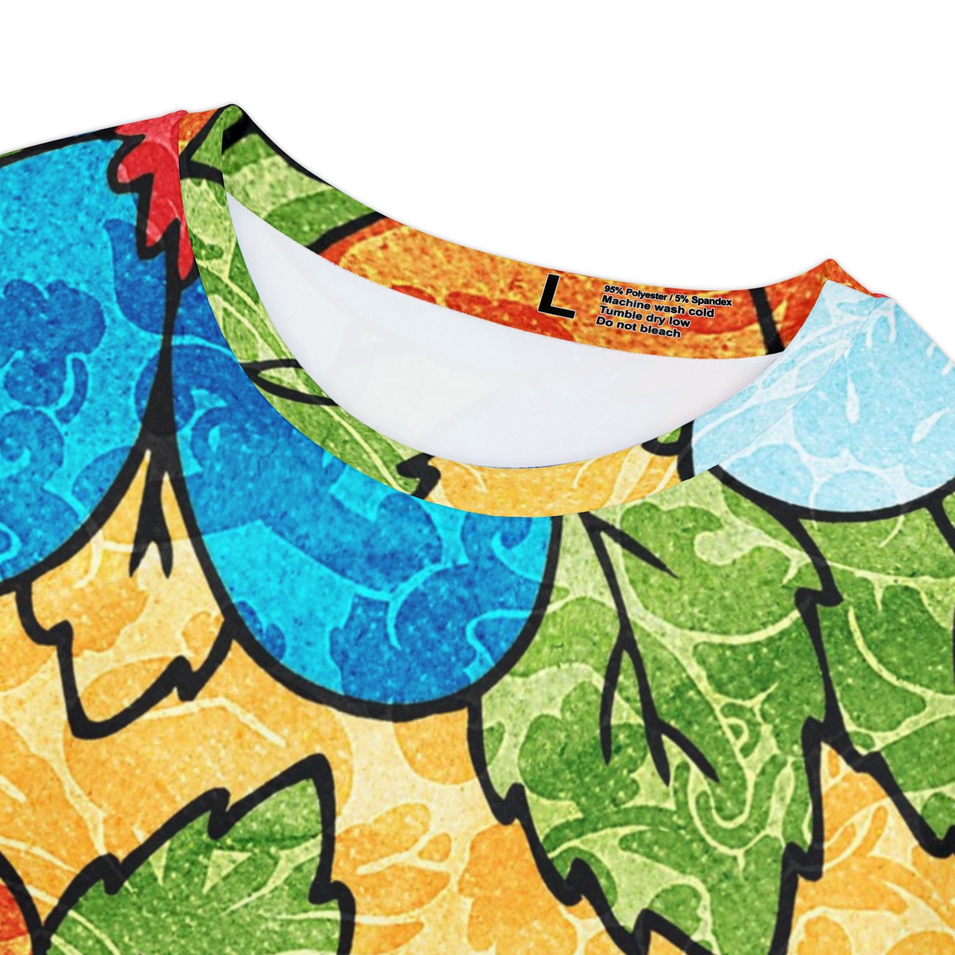 Groovy Yellow Floral Kl Women's Short Sleeve Shirt (AOP), Artsulli - Art is Long, Life is Short, All Over Prints, , , , , , , 