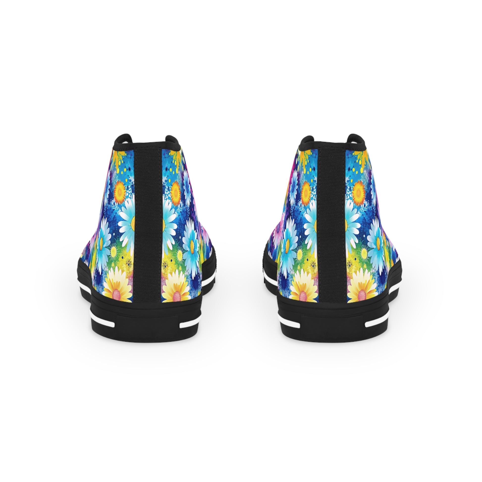 Magical Flower Explosion V Multi-Color Men's High Top Sneakers, Artsulli - Art is Long, Life is Short, Shoes, , , , , , , 