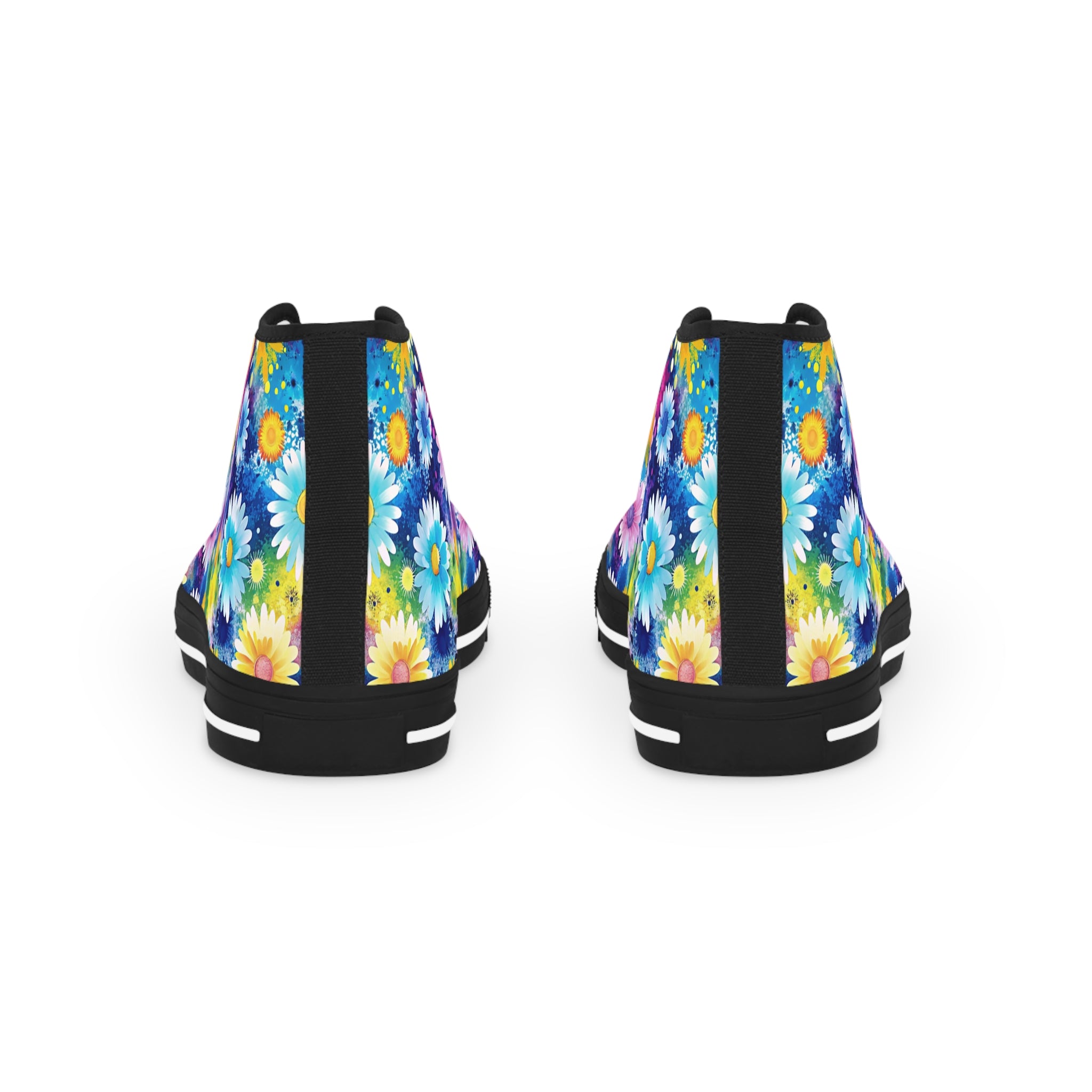 Magical Flower Explosion V Multi-Color Men's High Top Sneakers, Artsulli - Art is Long, Life is Short, Shoes, , , , , , , 