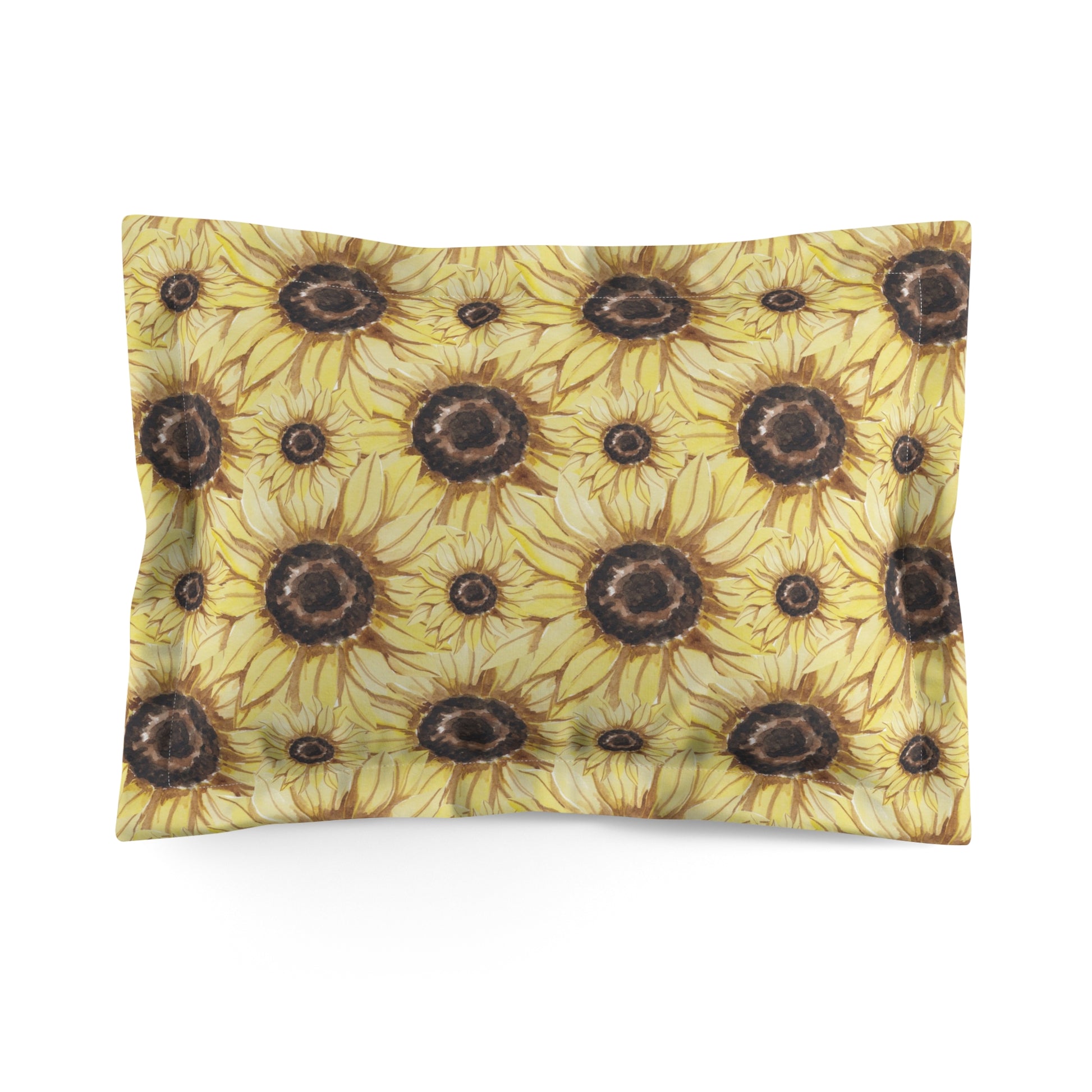 Retro Anime Sunflower Microfiber Pillow Sham, Artsulli - Art is Long, Life is Short, Home Decor, Size, Standard, , , , , 12425487407616682549