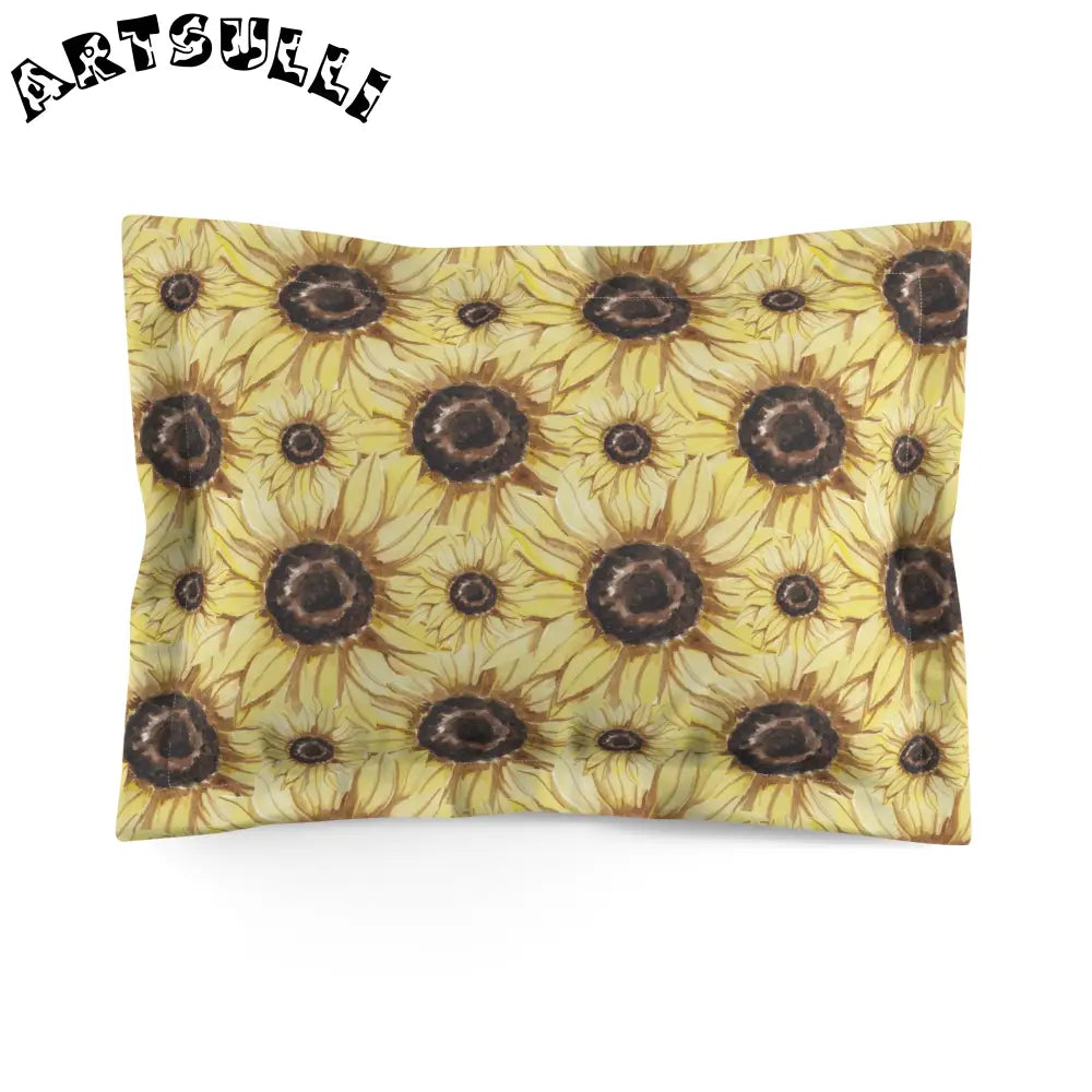JAKKOUTTHEBXX Retro Anime Sunflower Microfiber Pillow Sham
