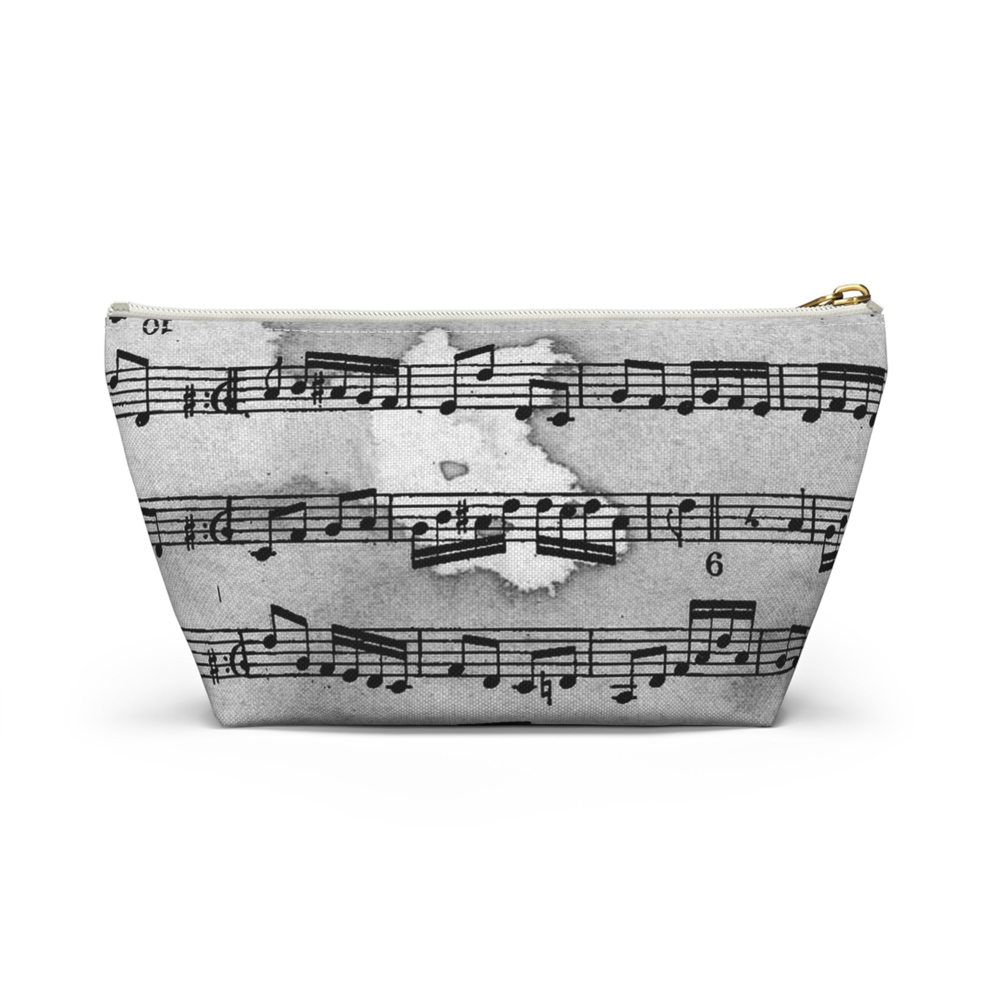 Drip Spill Type Beat Sheet Music Black Accessory Pouch w T-bottom, Artsulli - Art is Long, Life is Short, Bags, , , , , , , 