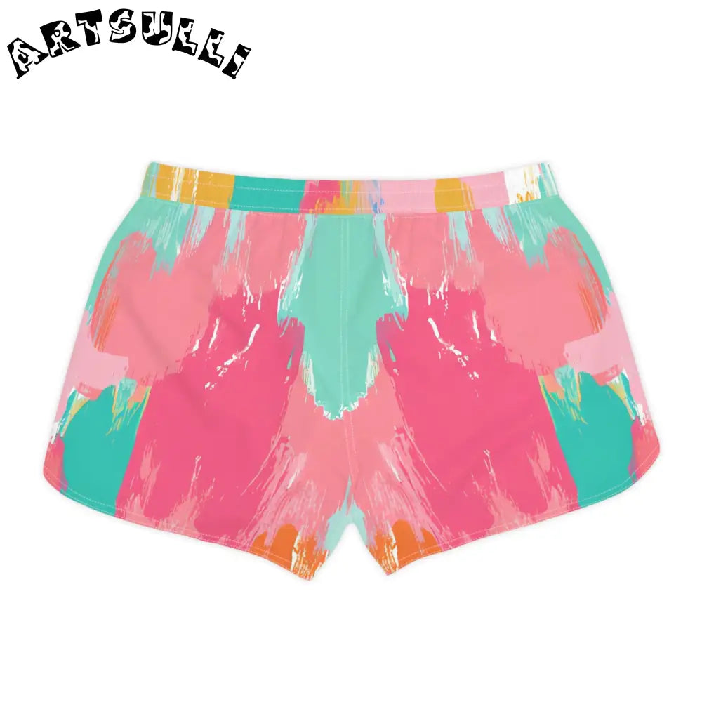 JAKKOUTTHEBXX Preppy Pixel Bloom Women’s Casual Shorts (AOP)