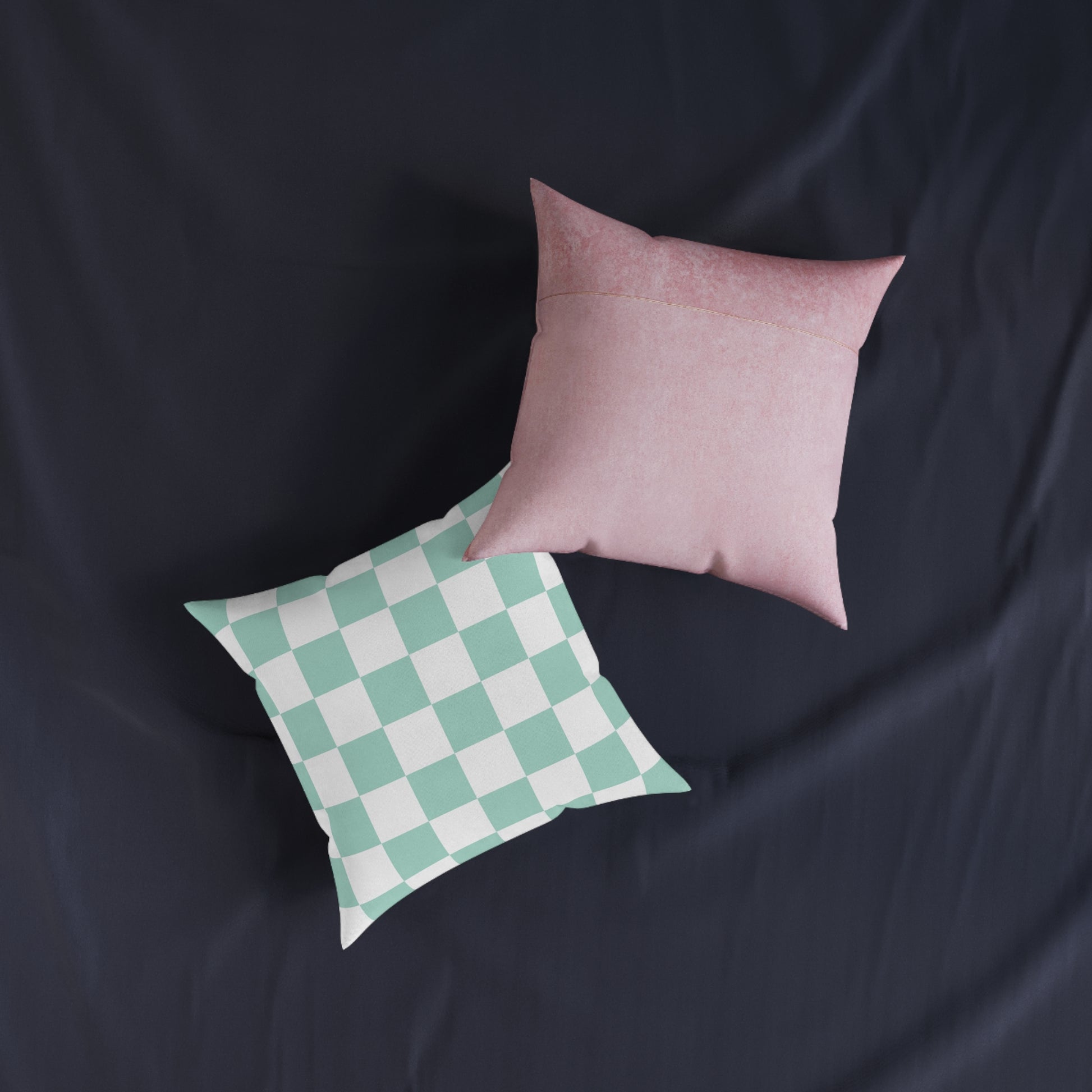 Chessboard Square Pillow - Pink Back, Artsulli - Art is Long, Life is Short, Home Decor, , , , , , , 