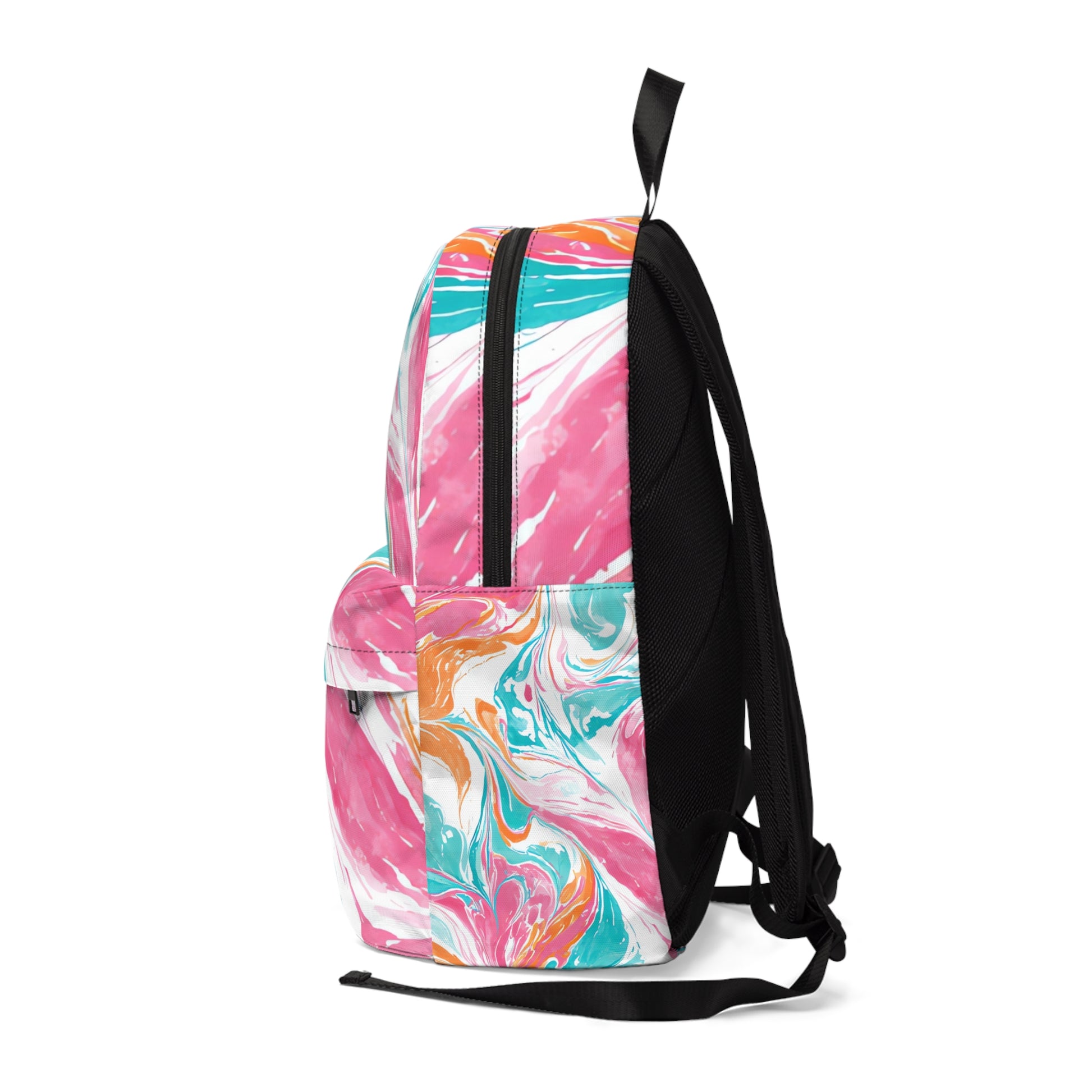 Liquid Pastel Spill Multi-Color Unisex Classic Backpack, Artsulli - Art is Long, Life is Short, Bags, , , , , , , 