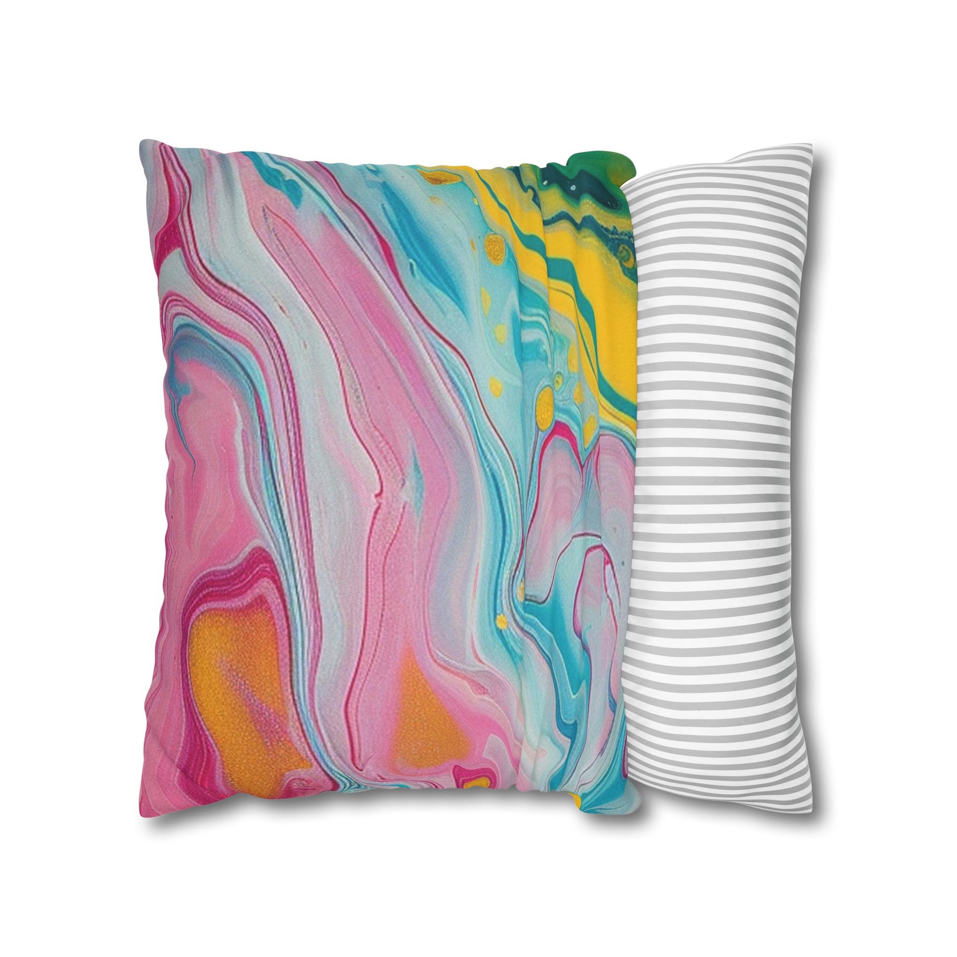 Spun Polyester Square Pillowcase, Artsulli - Art is Long, Life is Short, Home Decor, , , , , , , 