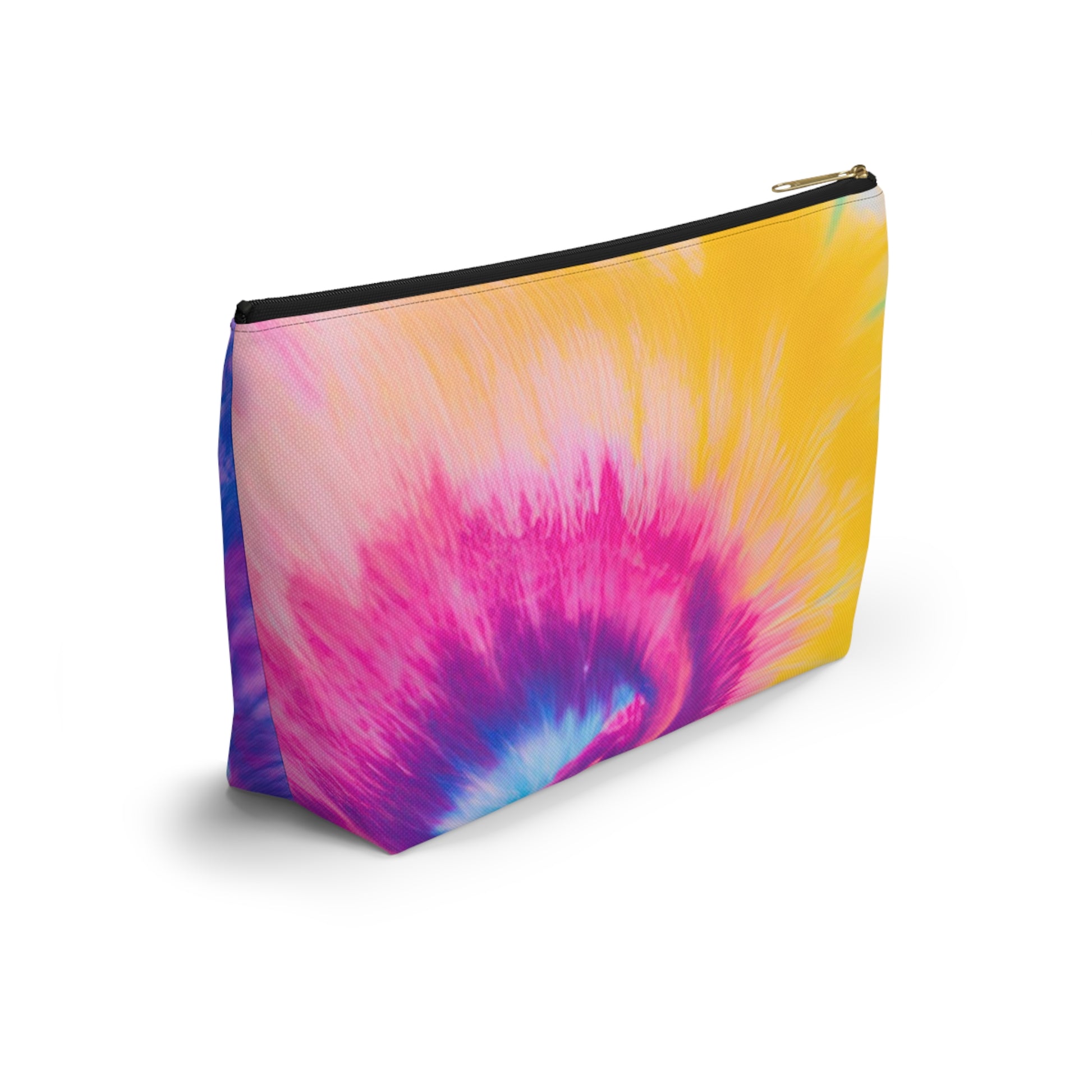 Psychedelic Tie Dye Accessory Pouch w T-bottom, Artsulli - Art is Long, Life is Short, Bags, , , , , , , 