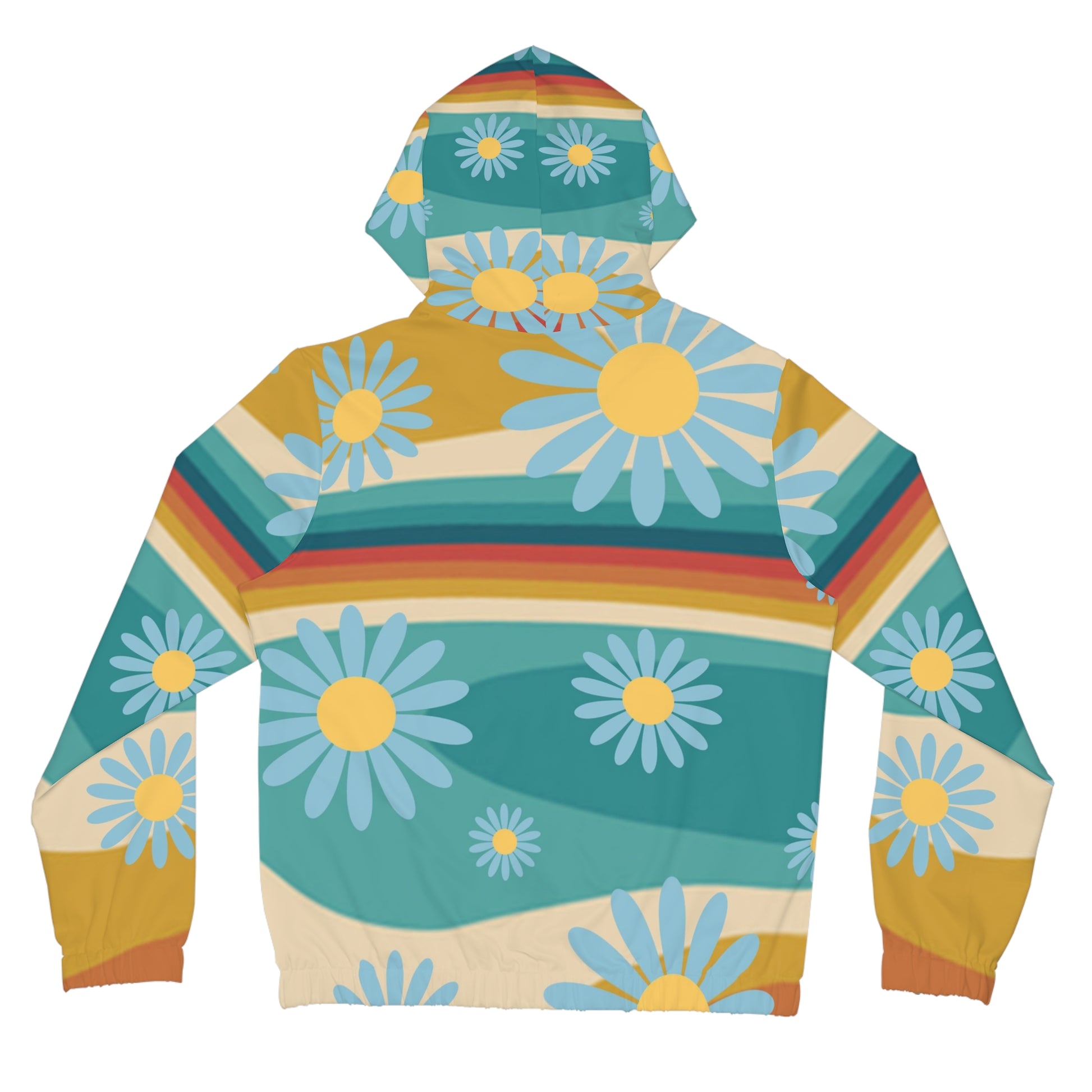 Psychedelic Floral Hills Multi-Color Women’s Full-Zip Hoodie (AOP), Artsulli - Art is Long, Life is Short, All Over Prints, , , , , , , 