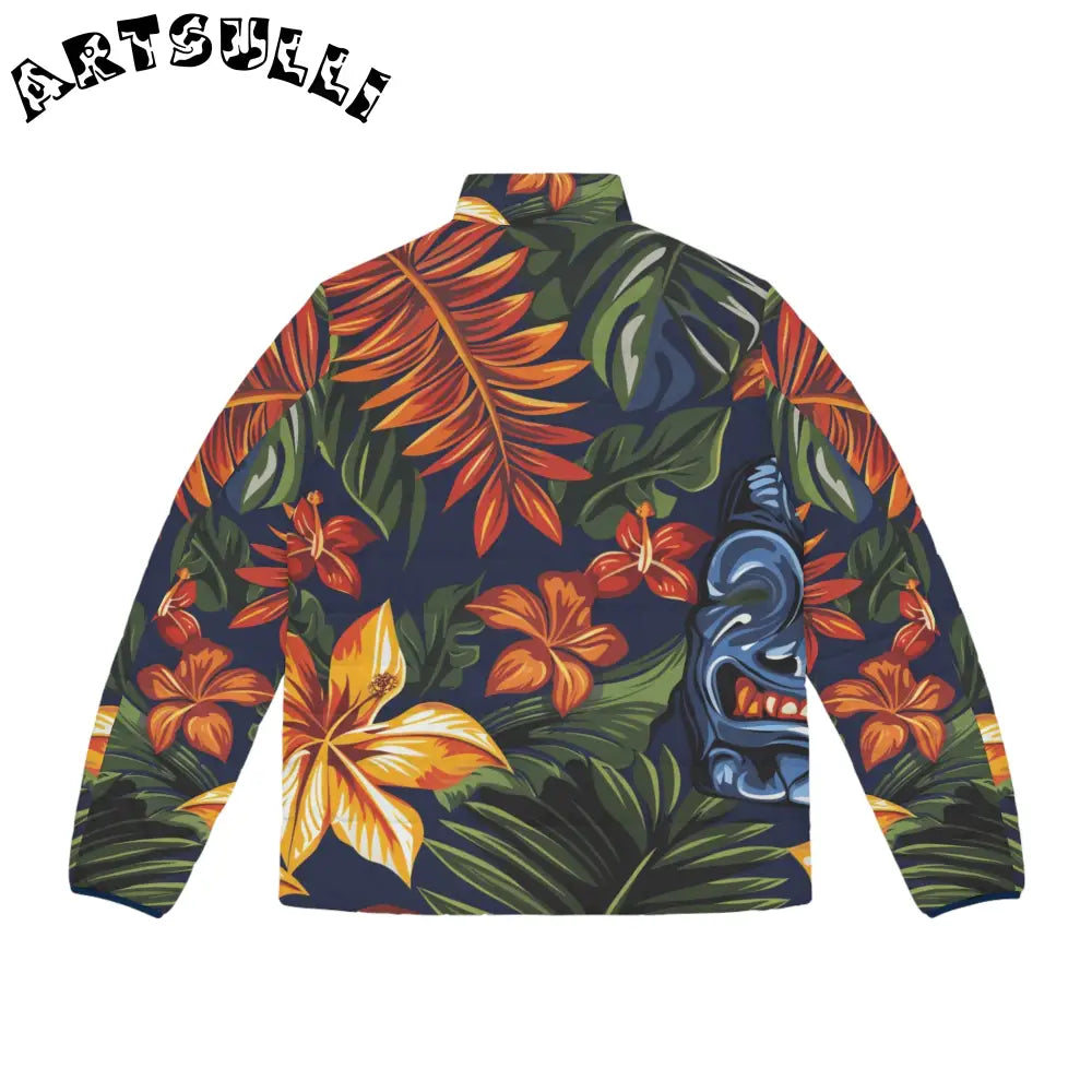 JAKKOUTTHEBXX Tropic Tiki Mask Puffer Jacket 2025