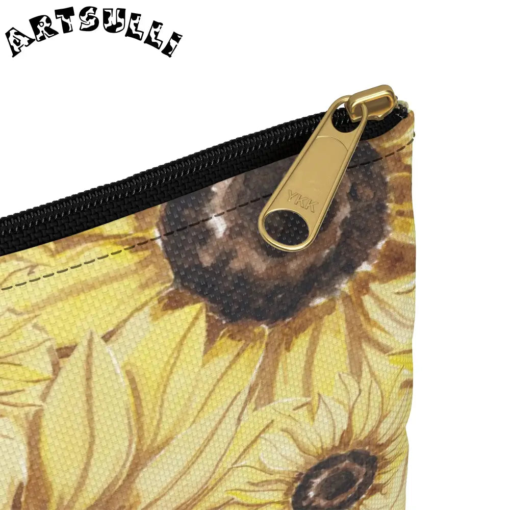 JAKKOUTTHEBXX Retro Anime Sunflower Accessory Pouch JAKKOUTTHEBXX