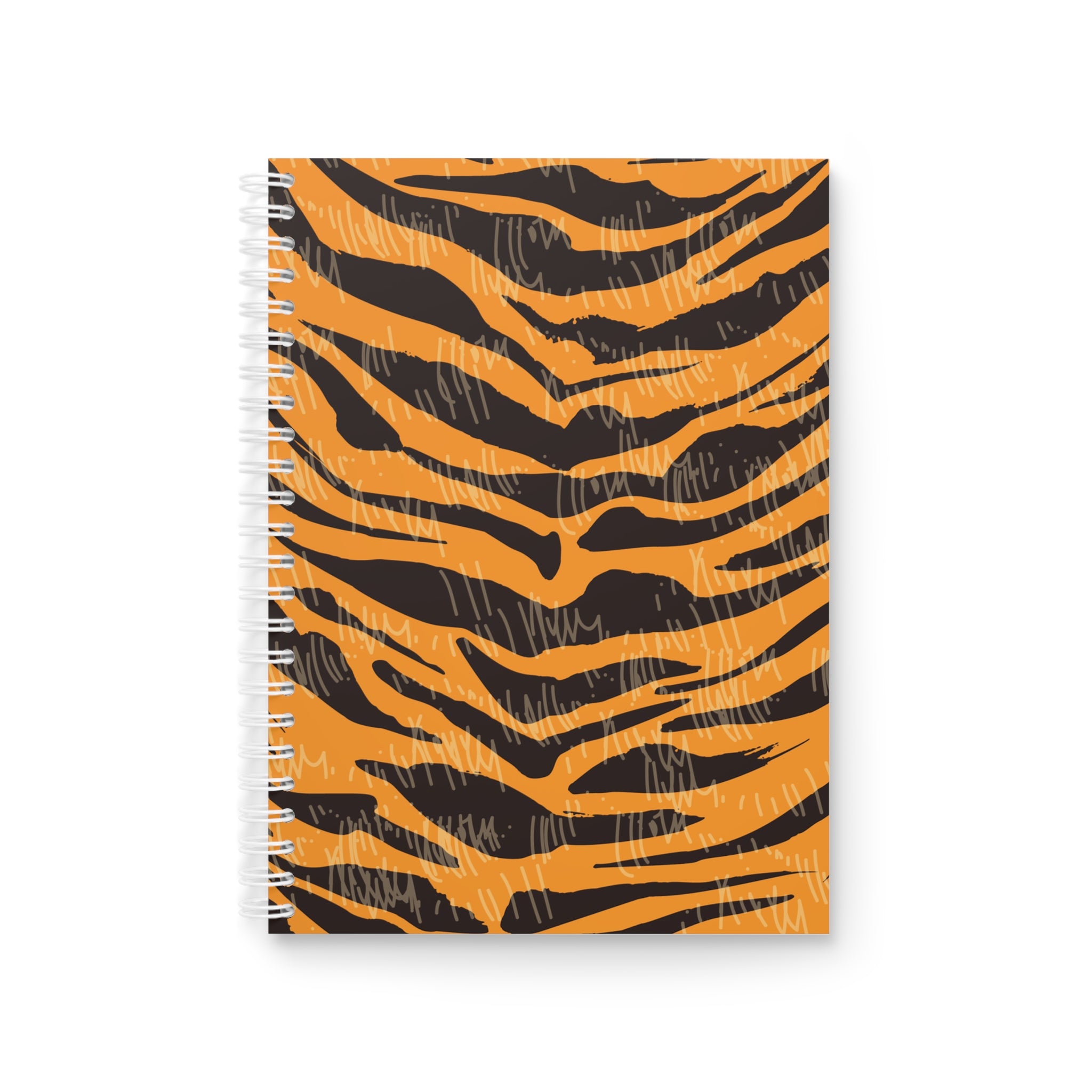 Tiger Scratches Orange & Black Spiral Notebook, Artsulli - Art is Long, Life is Short, Paper products, Size, One Size, , , , , 13053589356911
