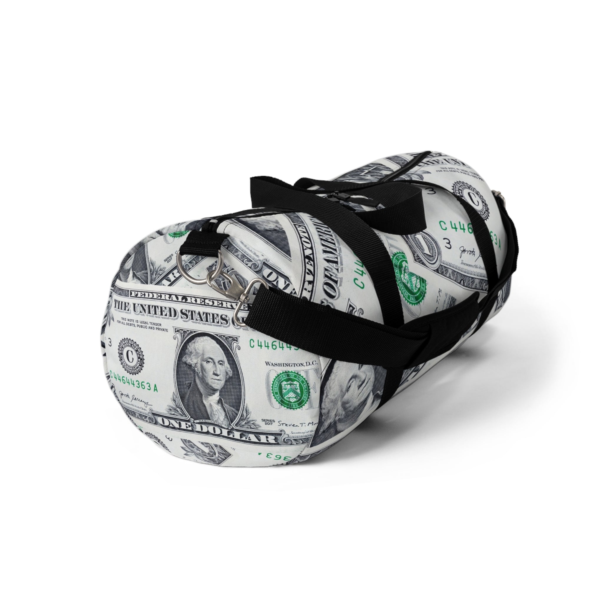 Money Collage Duffel Bag, Artsulli - Art is Long, Life is Short, Bags, , , , , , , 
