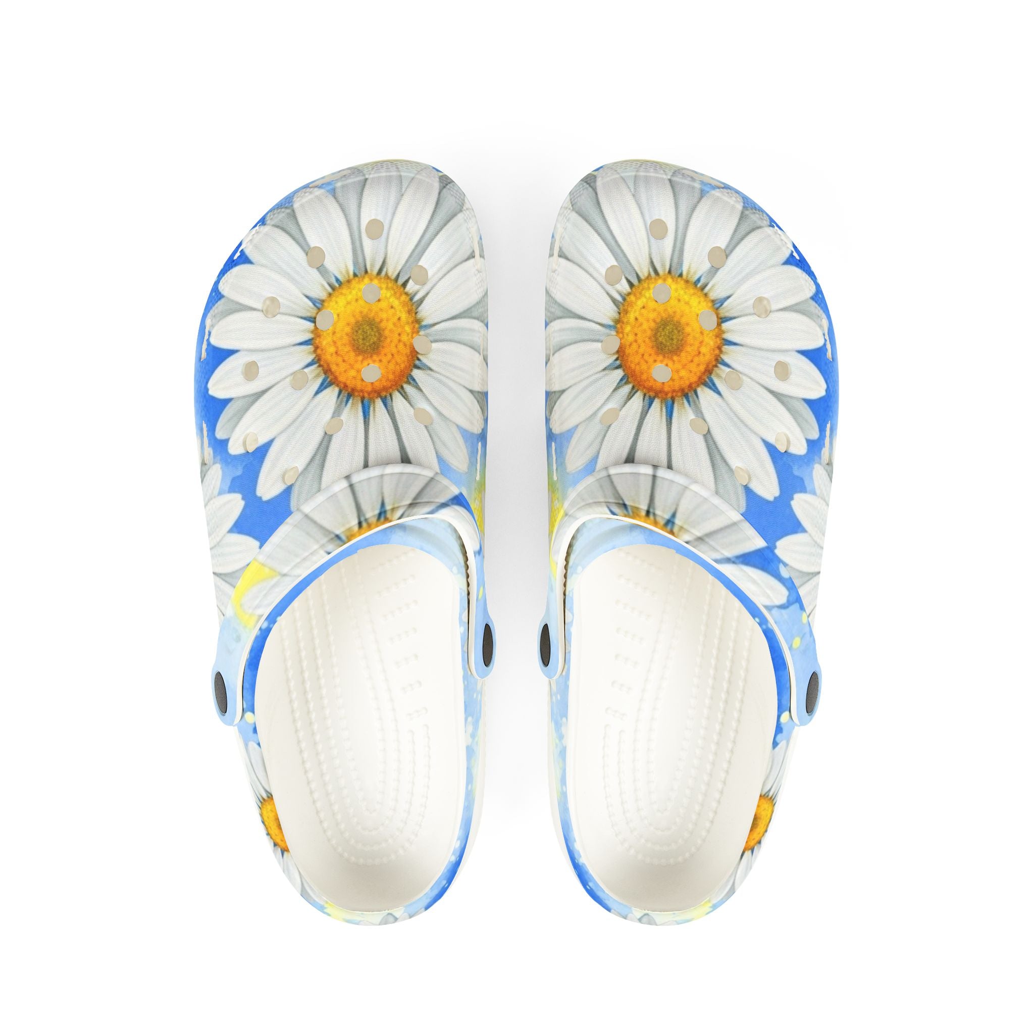 Daisies EVA Foam Rubber Shoes (AOP), Artsulli - Art is Long, Life is Short, Shoes, Size, US 6 (Women's), Color, White, , , 24784117396677997841