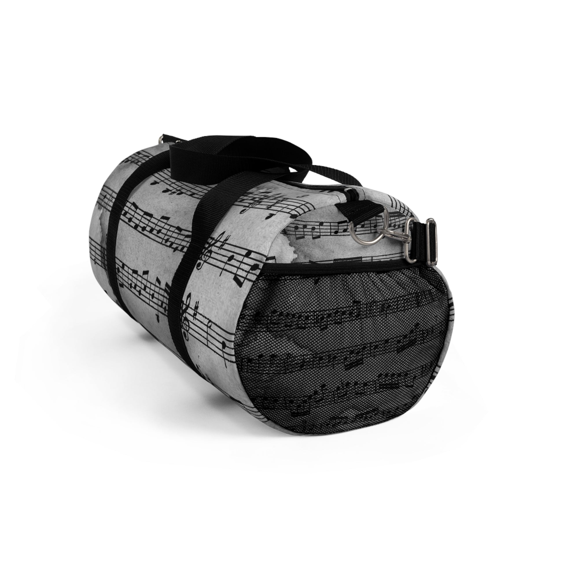 Drip Spill Type Beat Sheet Music Black Duffel Bag, Artsulli - Art is Long, Life is Short, Bags, , , , , , , 