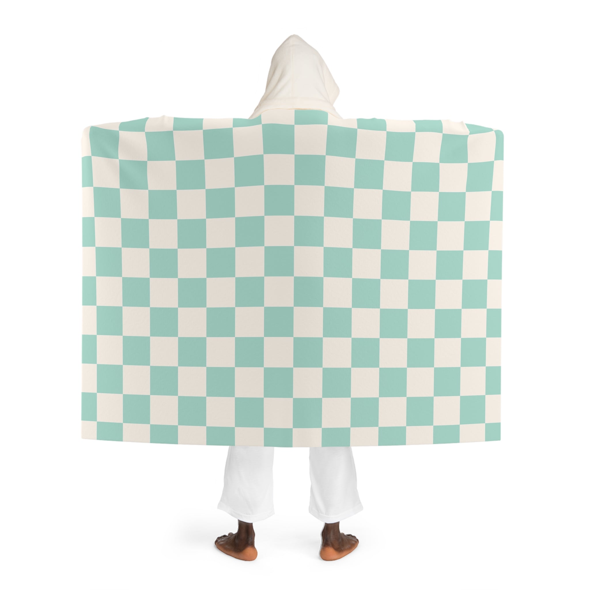 Chessboard II Hooded Sherpa Fleece Blanket, Artsulli - Art is Long, Life is Short, All Over Prints, , , , , , , 