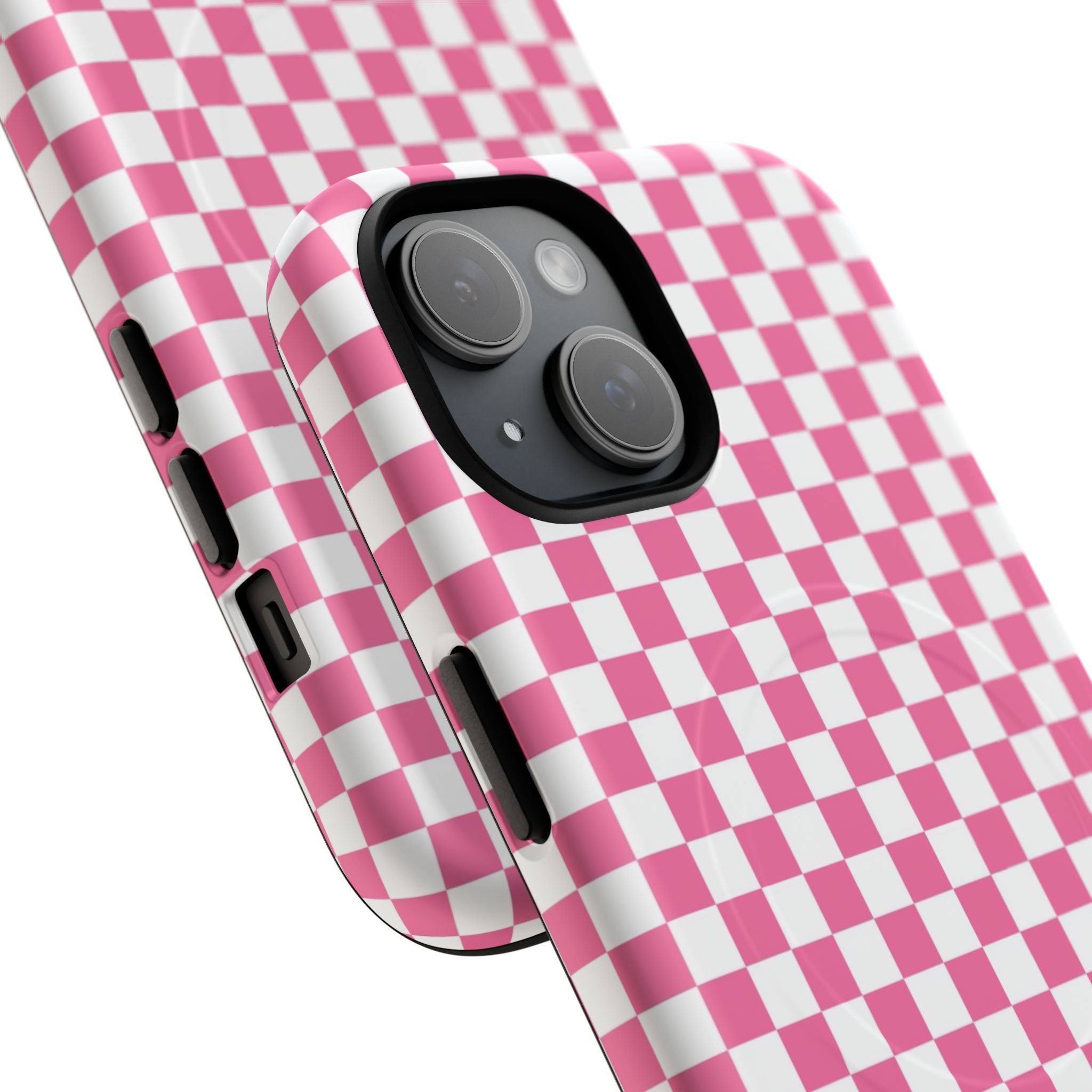 Yuyushiki Pink Check Tough Magnetic Cases, Artsulli - Art is Long, Life is Short, Phone Case, , , , , , , 