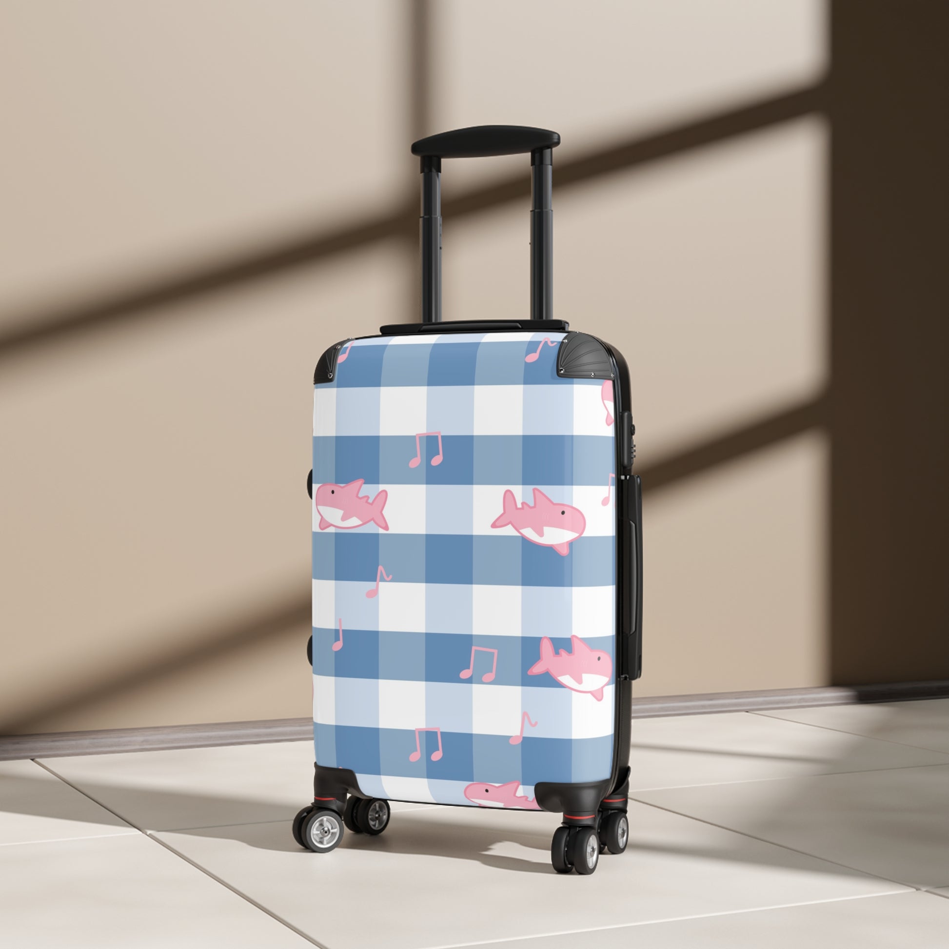 Music Shark Suitcase, Artsulli - Art is Long, Life is Short, Bags, , , , , , , 