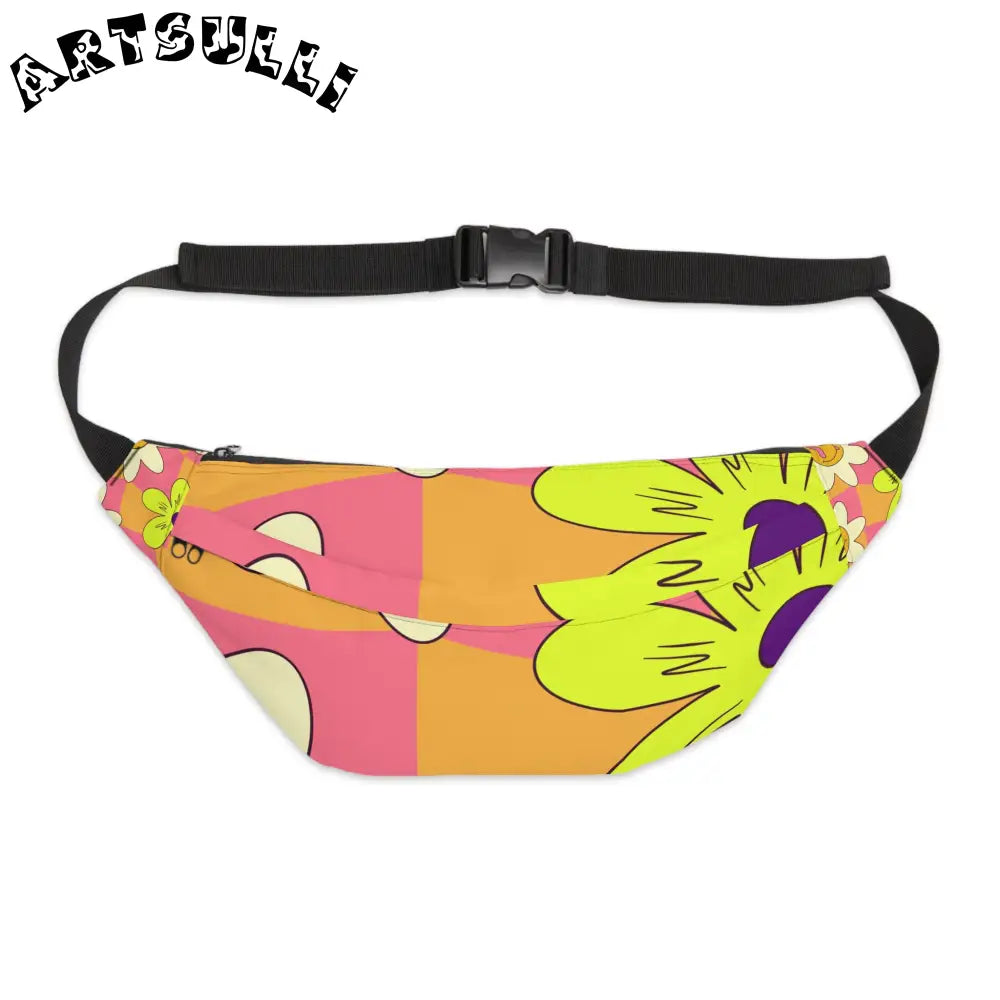 JAKKOUTTHEBXX Trippy Sour Face Rave Large Fanny Pack JAKKOUTTHEBXX