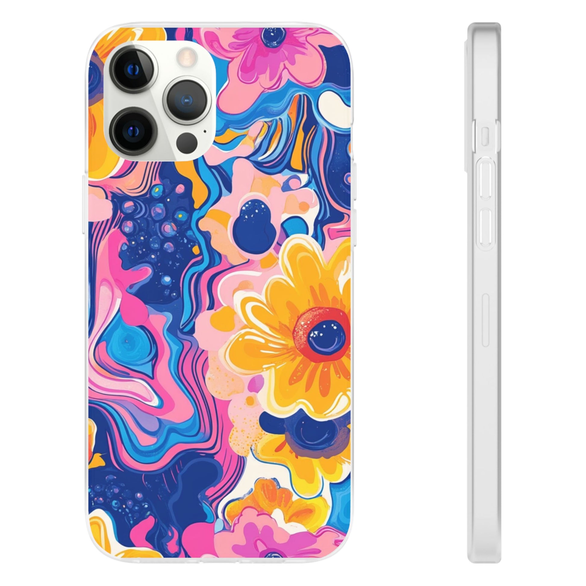 Psychedelic Floral iPhone Case, Artsulli - Art is Long, Life is Short, Phone Case, Size, iPhone 12 Pro Max, , , , , 30251788152769168774