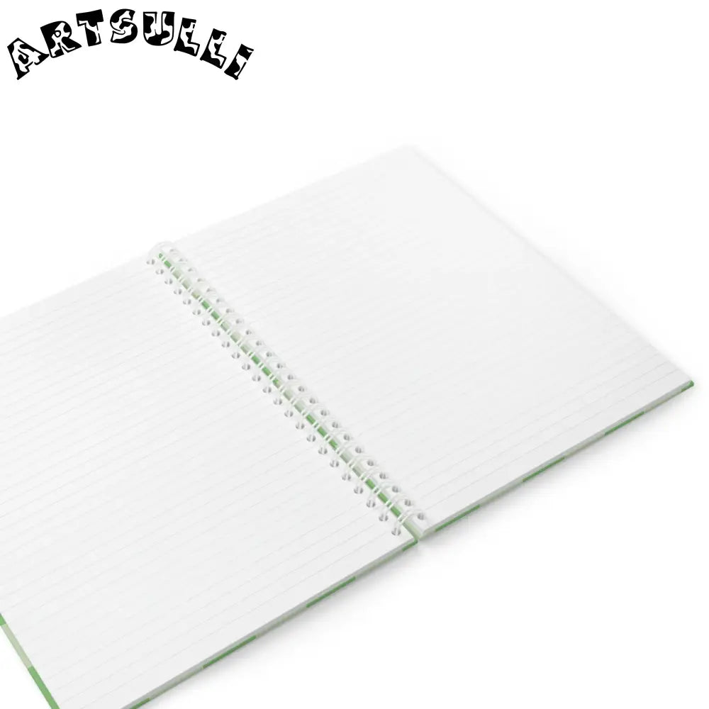 JAKKOUTTHEBXX Checkerboard Green Spiral Notebook JAKKOUTTHEBXX