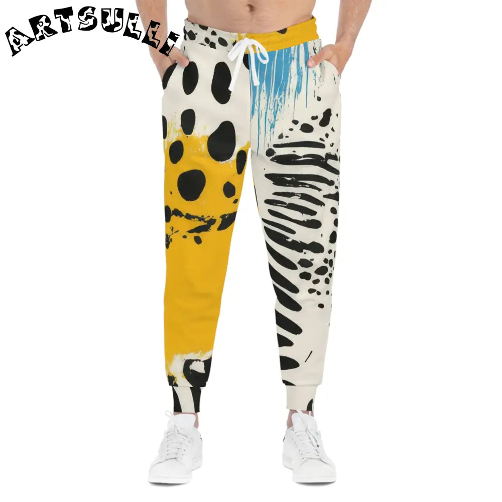 JAKKOUTTHEBXX Rae Zebra Rhapsody Athletic Joggers (AOP)