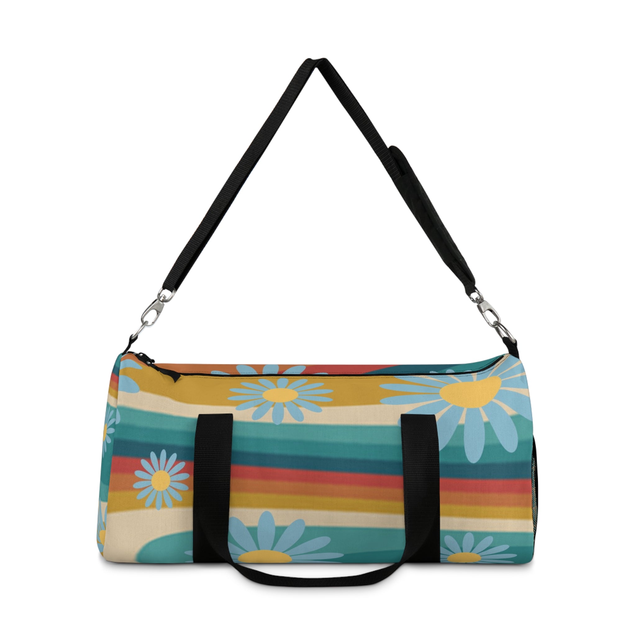 Psychedelic Floral Hills Multi-Color Duffel Bag, Artsulli - Art is Long, Life is Short, Bags, , , , , , , 