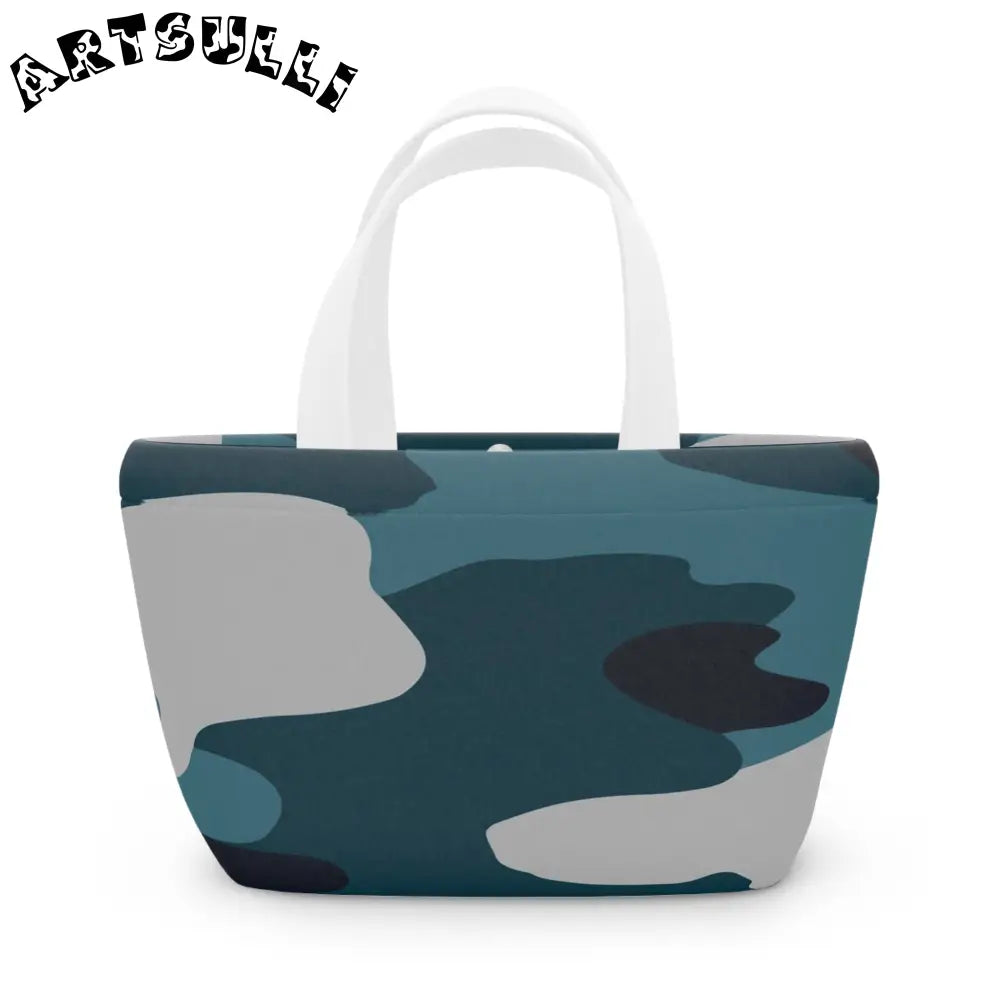 JAKKOUTTHEBXX Blue Camouflage Lunch Bag JAKKOUTTHEBXX Artsulli - Art